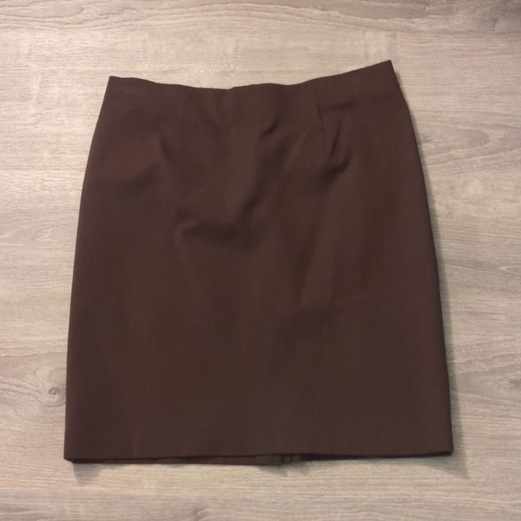 Other J. Jill Brown Stretch Viscose Blend Pencil Skirt Size Medium Size 32" / US 10 / IT 46 - 1 Thumbnail