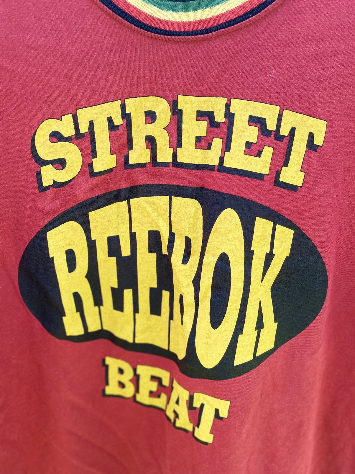 Reebok Very Rare Reebok Street Beat Rasta Collar T-Shirt Size US M / EU 48-50 / 2 - 3 Thumbnail