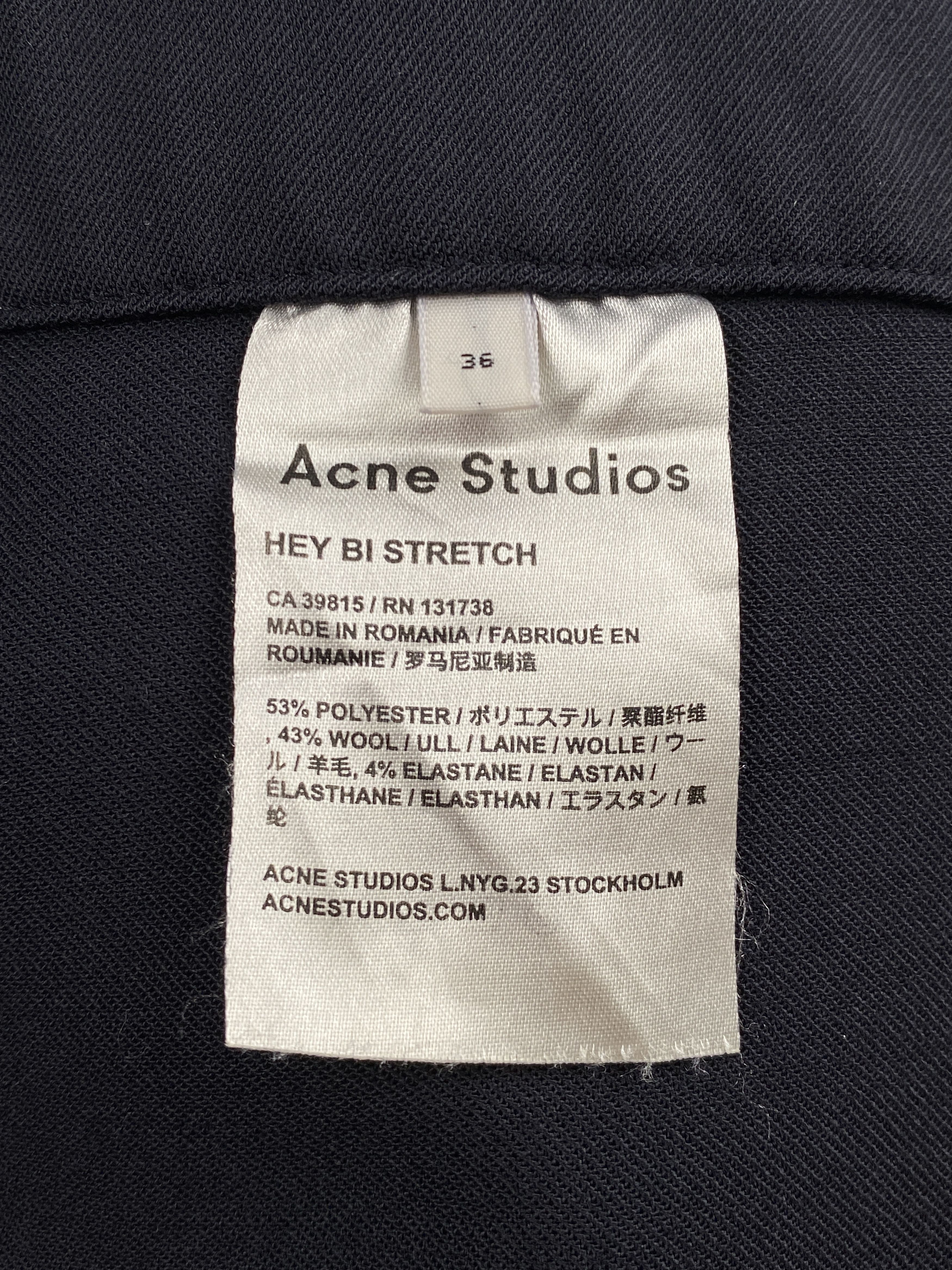 Acne Studios Hey Bi Stretch Pants Size 26" / US 2 / IT 38 - 11 Thumbnail