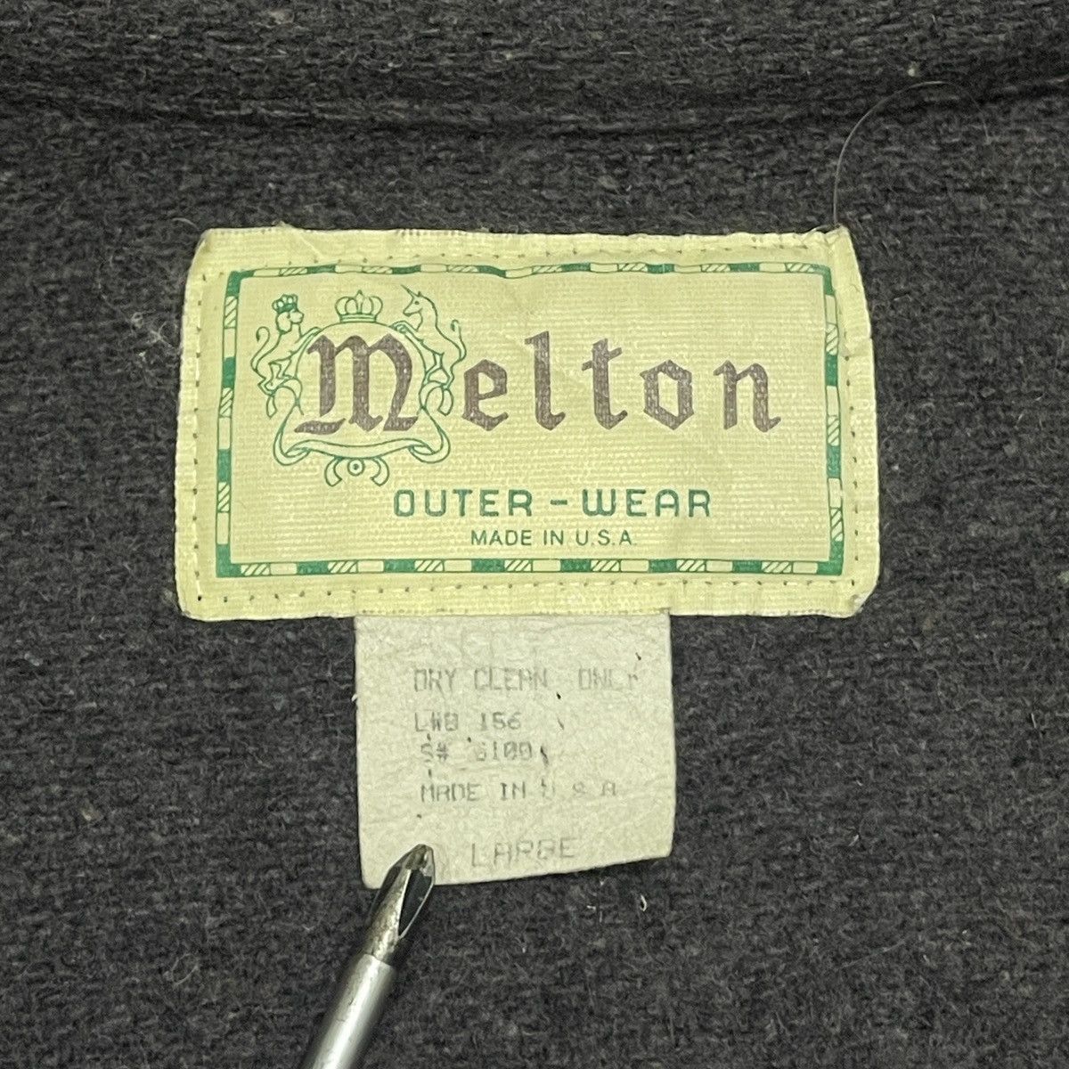 Vintage Vintage 80s Melton Wool Chore Workwear Jacket - Made USA Size US L / EU 52-54 / 3 - 22 Thumbnail