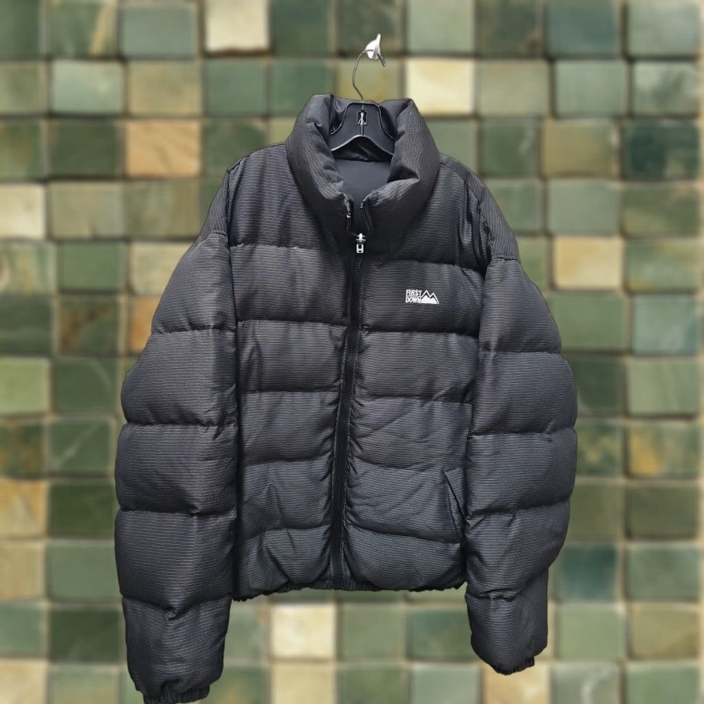 Vintage VINTAGE First Down Reversible Down Jacket Black Mens 2xlt Jacket Size US XXL / EU 58 / 5 - 1 Thumbnail