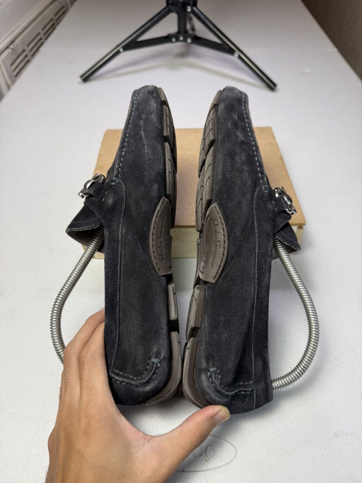 Salvatore Ferragamo Salvatore Ferragamo Parigi Gancini Driving Loafers Size 7 Size US 7 / EU 40 - 8 Thumbnail