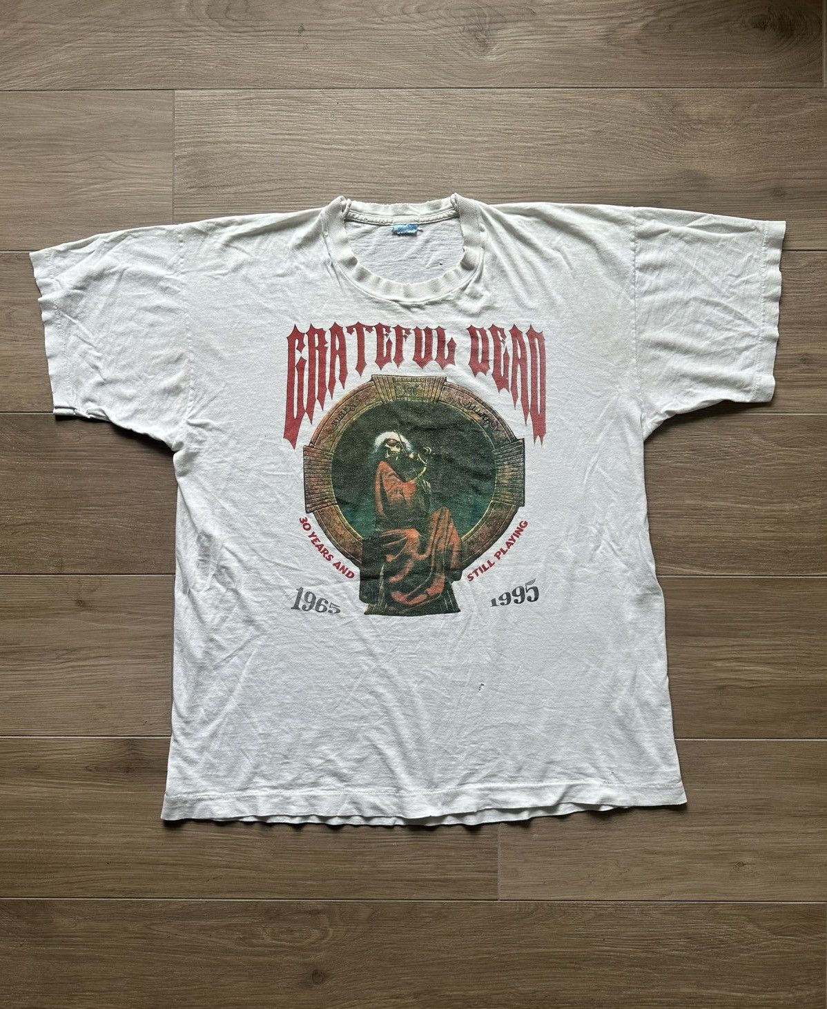 Vintage Distressed Grateful Dead 1995 Tour Shirt Size US XL / EU 56 / 4 - 1 Thumbnail