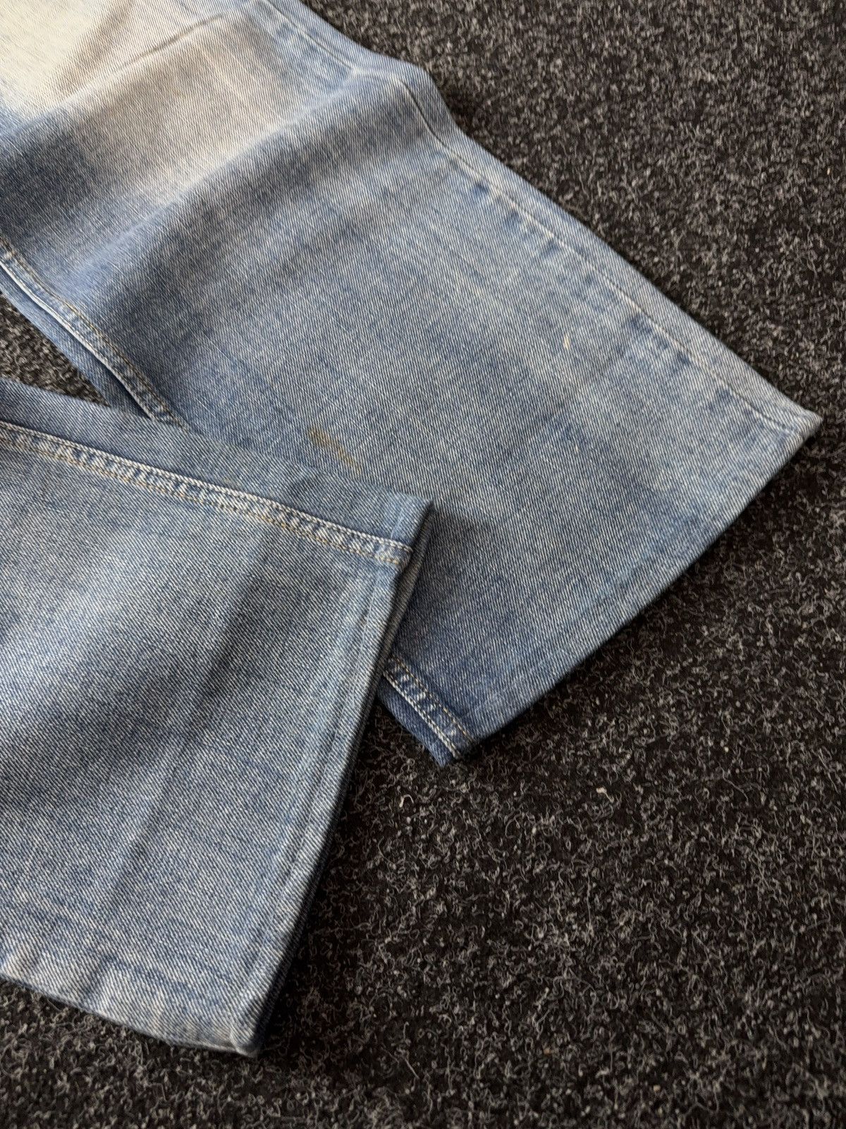 Diesel Luxury 00s Y2K Dirty Diesel Larkee Straight Leg Faded Jeans Size US 34 / EU 50 - 3 Thumbnail