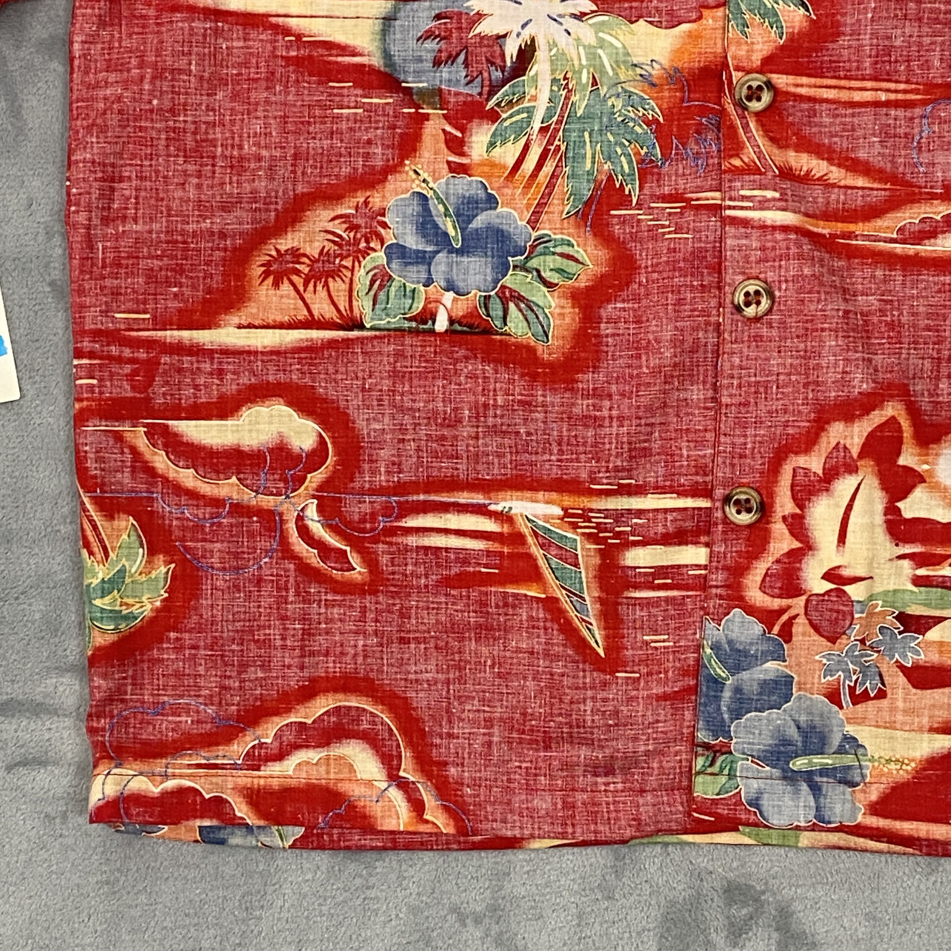 Other Reverse Print Hawaiian Islands Shirt Men Large Short Sleeve Size US L / EU 52-54 / 3 - 5 Thumbnail