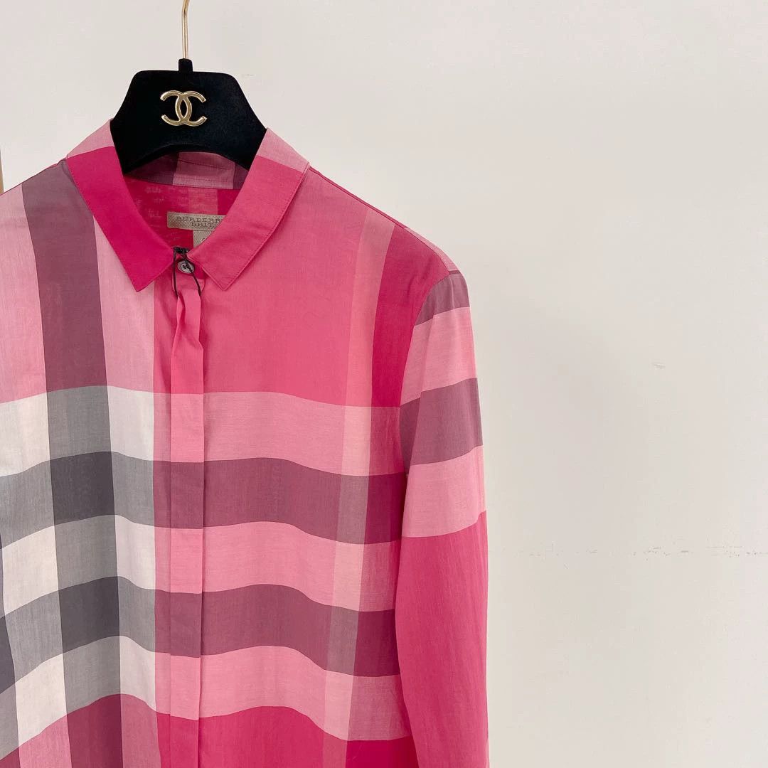 Burberry Burberry red check shirt S 6759 Size S / US 4 / IT 40 - 4 Thumbnail