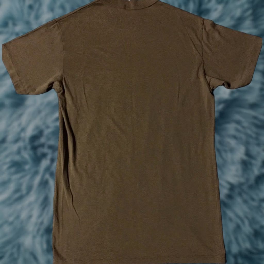 Vintage VINTAGE US Army PFU Faded Shirt M Brown Short Sleeve Crew Neck Men T-Shirt 90s 80s Grunge Rock Beach Biker California USA Single Stitch Size US M / EU 48-50 / 2 - 1 Thumbnail