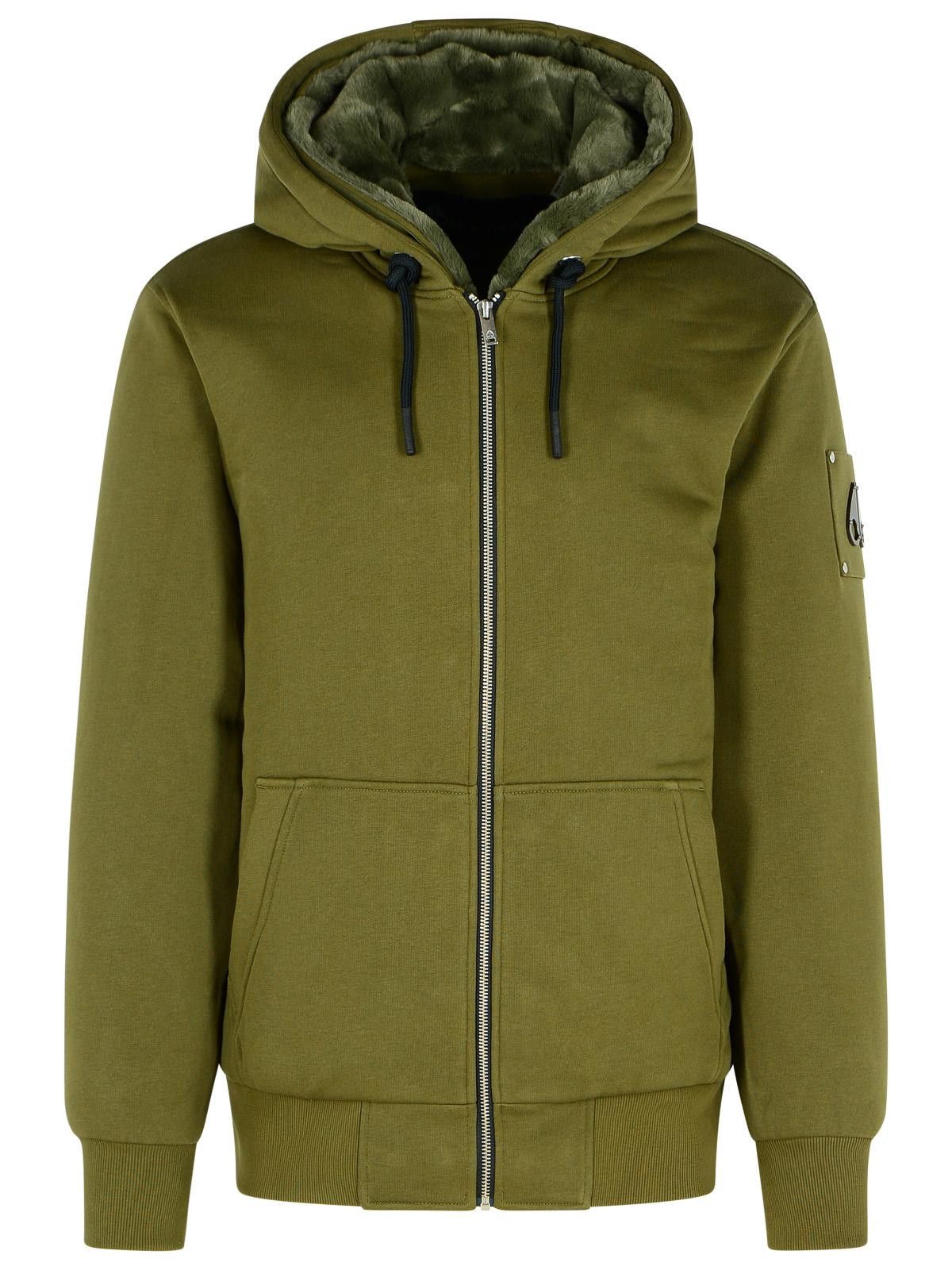 Moose Knuckles MOOSE KNUCKLES 'Bunny' Green Cotton Blend Sweatshirt Size US M / EU 48-50 / 2 - 1 Thumbnail