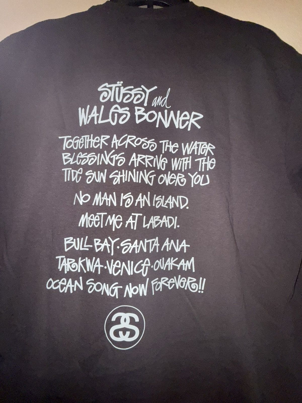 Stussy STUSSY X WALES BONNER OCEAN SONG TEE BROWN Size US L / EU 52-54 / 3 - 2 Thumbnail
