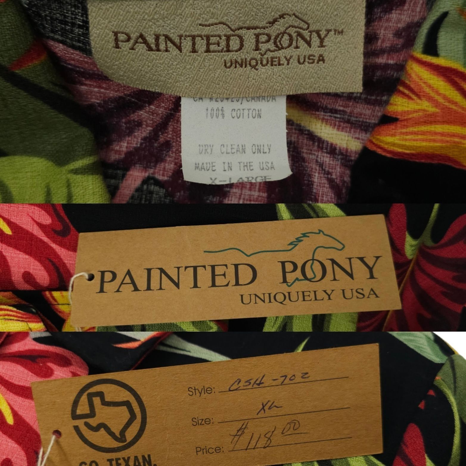 Other Painted Pony Floral Print Jacket Womens Size XL Cotton Size XL / US 12-14 / IT 48-50 - 8 Thumbnail