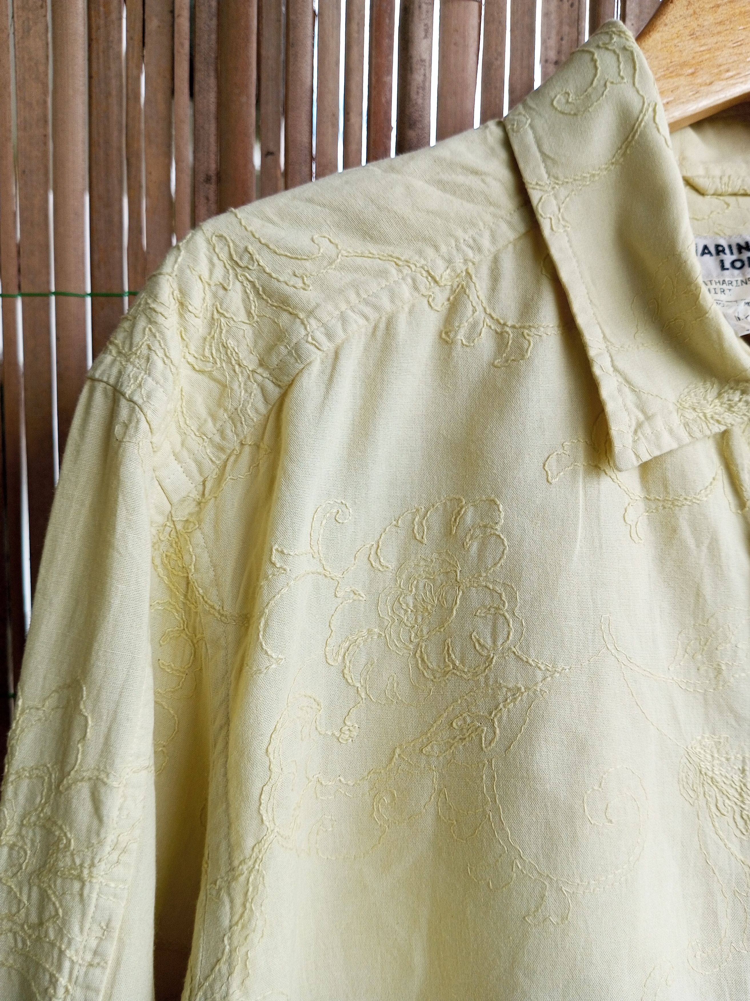 Katharine Hamnett London Vintage Katherine hamnett london embroidered shirt button up Size US L / EU 52-54 / 3 - 4 Thumbnail