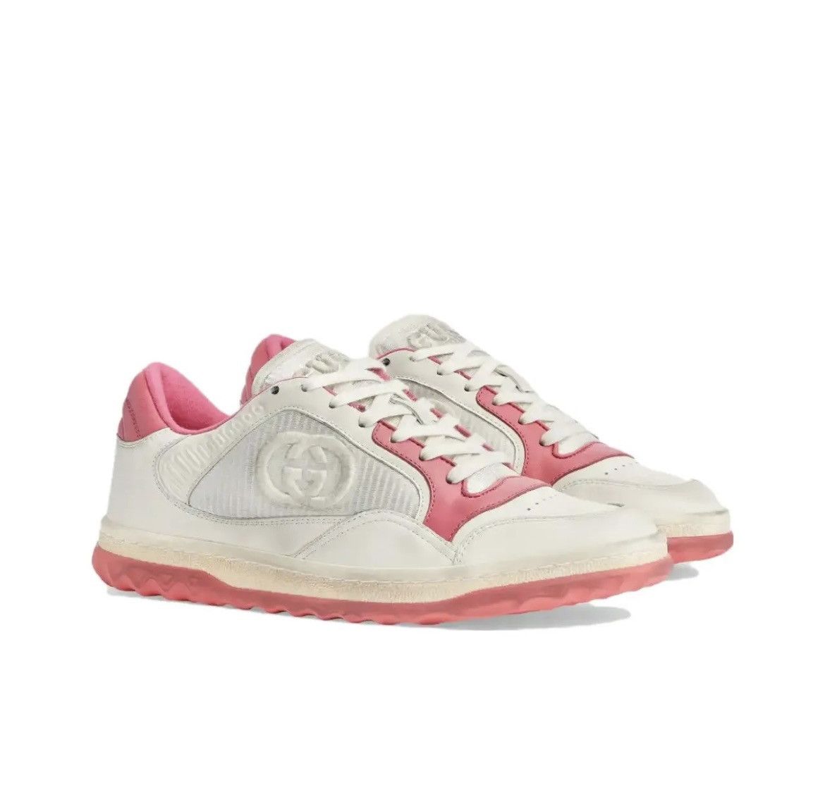 Gucci Gucci MAC70 Pink Off White Sneakers Size US 8.5 / IT 38.5 - 1 Thumbnail