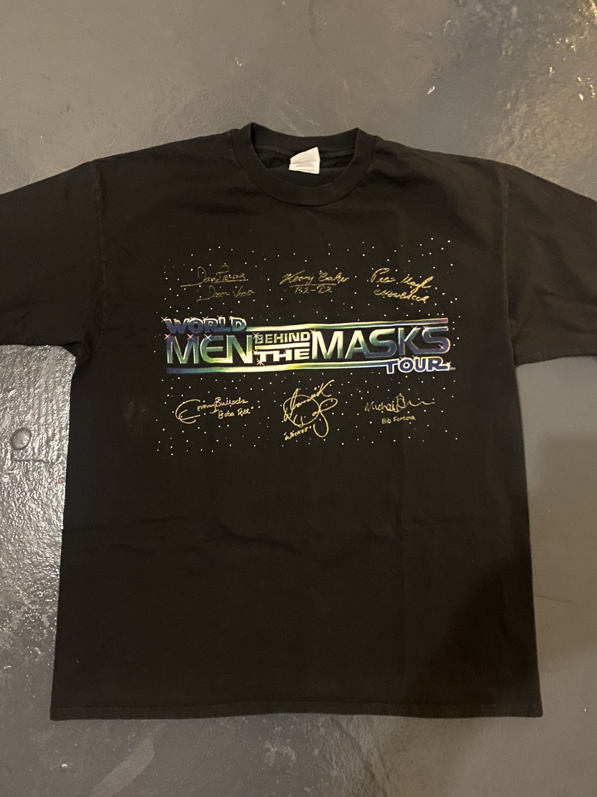 Star Wars × Vintage Vintage Star Wars XL T-shirt Behind The Masks Tour 1996 Size US XL / EU 56 / 4 - 1 Thumbnail
