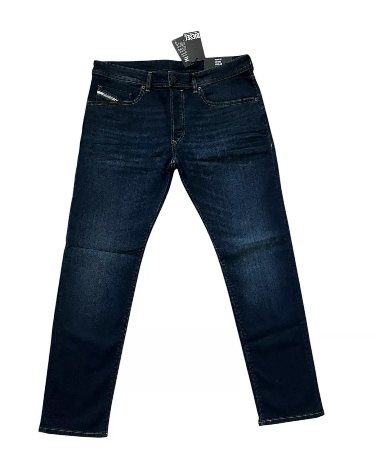 Diesel Diesel Mens Buster Tapered Fit Jeans RM065 Blue Size 36/32 Size US 36 / EU 52 - 1 Thumbnail