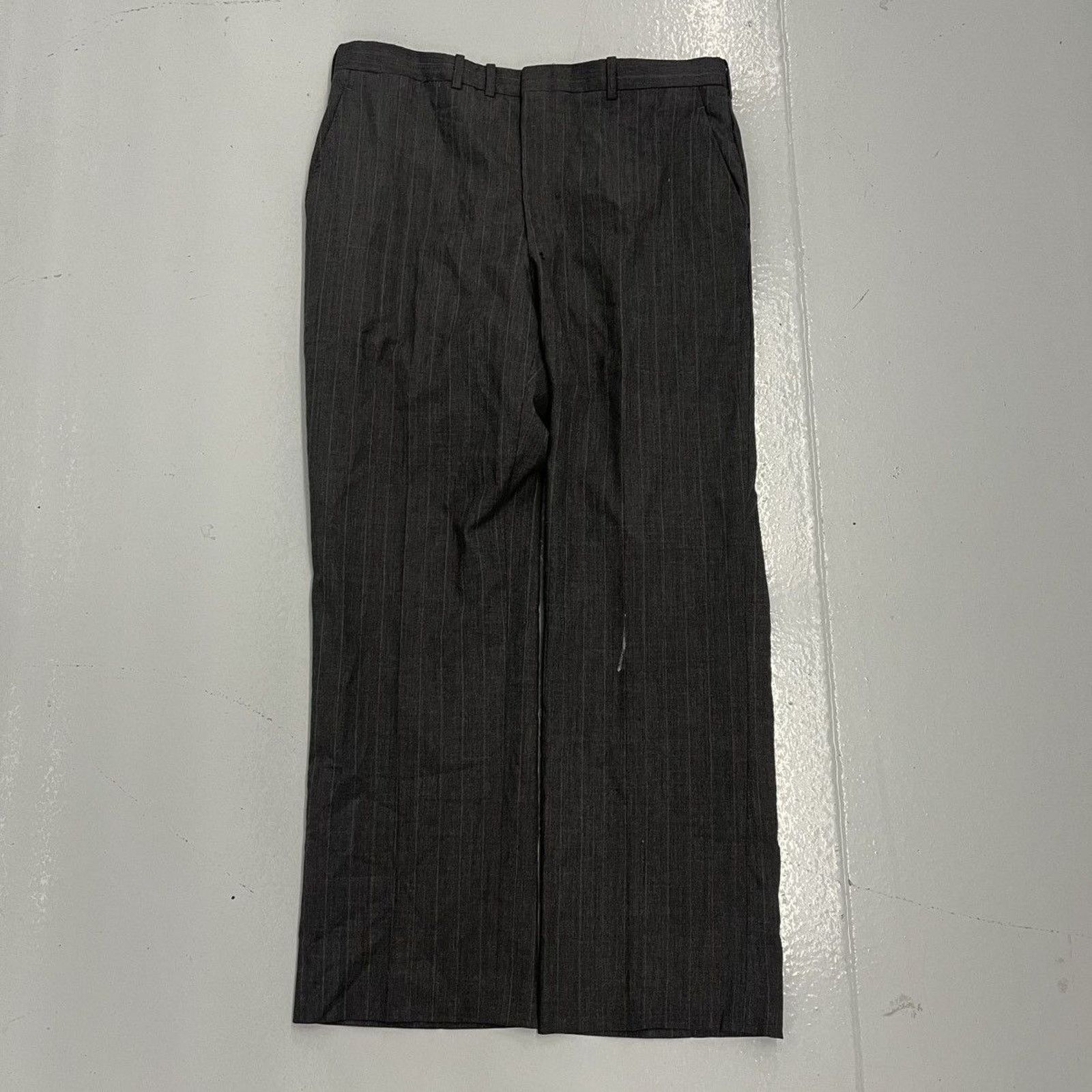Other Vintage 60s Regal Grey Striped Wool 2-Piece Suit Size 44R - 5 Thumbnail