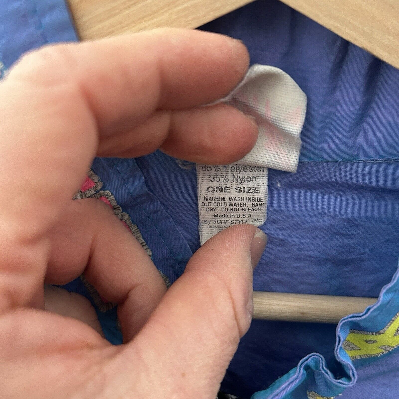 Other Vintage Surf Style Iridescent Windbreaker Jacket & Pants Size US XL / EU 56 / 4 - 4 Thumbnail