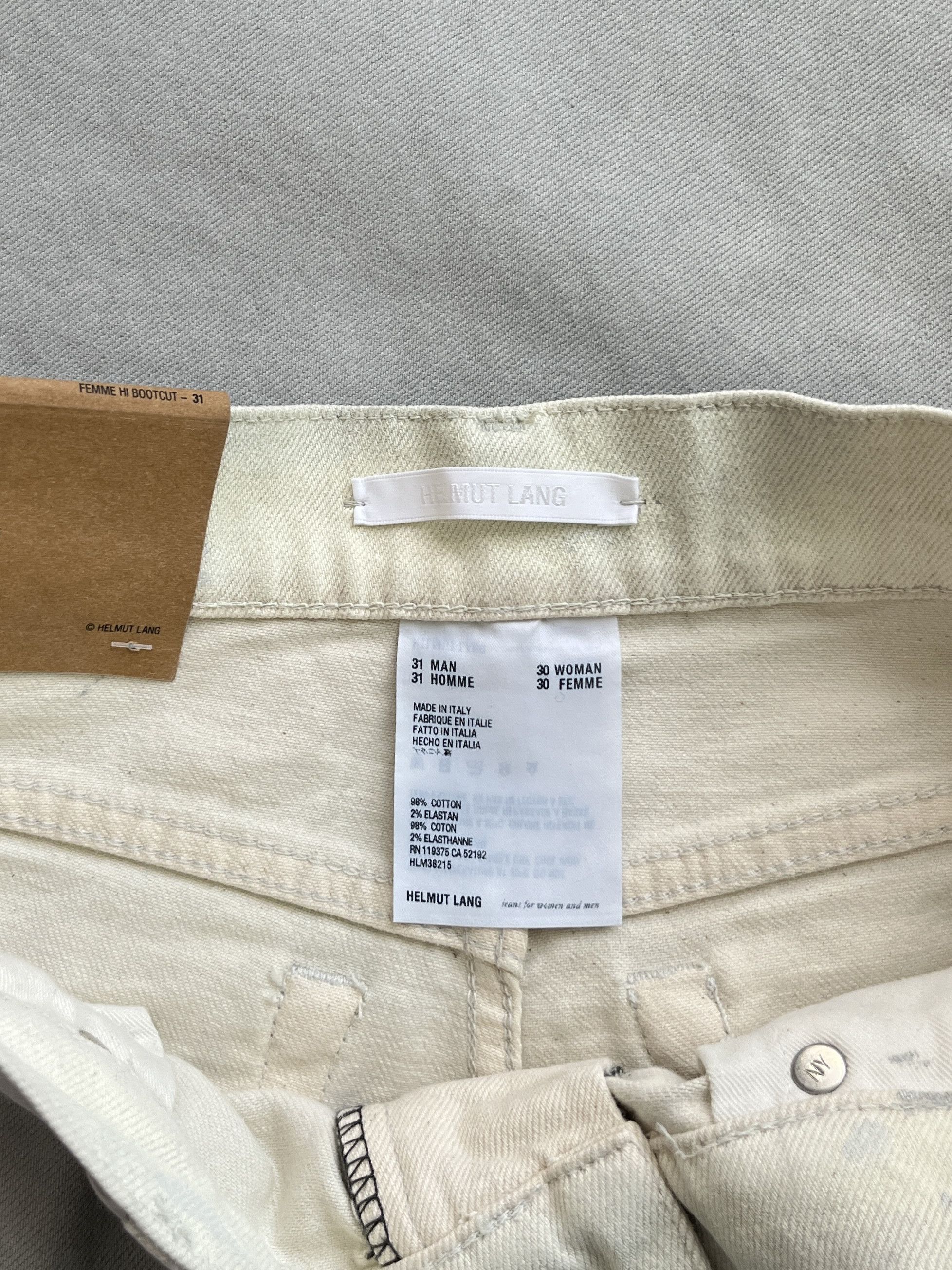 Helmut Lang ⚡️QUICK SALE⚡️Helmut Lang Grey Hi Bootcut High Rise Jeans Size 31" - 5 Thumbnail
