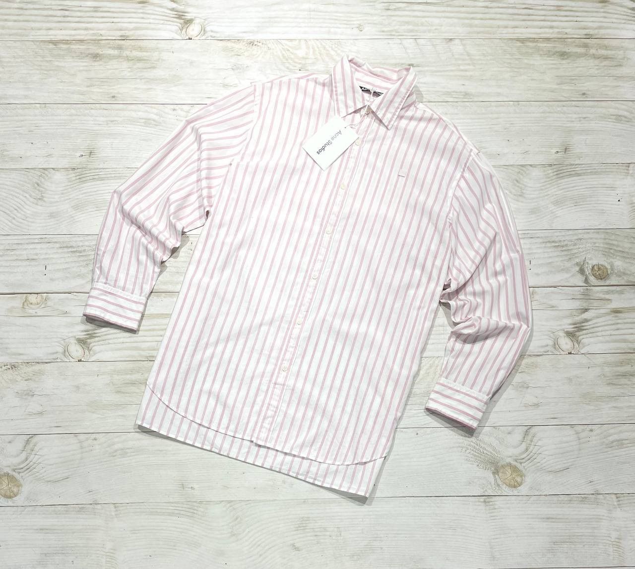 Acne Studios NEW Acne Studios Shirt Long Sleeve Button Up Striped Size US S / EU 44-46 / 1 - 1 Thumbnail