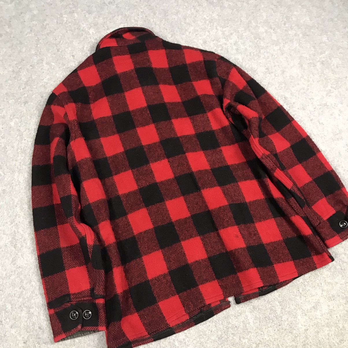 Hudsons Bay × Vintage 80s HUDSON BAY WOOL FLANNEL CHECK ZIPPER JACKET Size US M / EU 48-50 / 2 - 9 Thumbnail