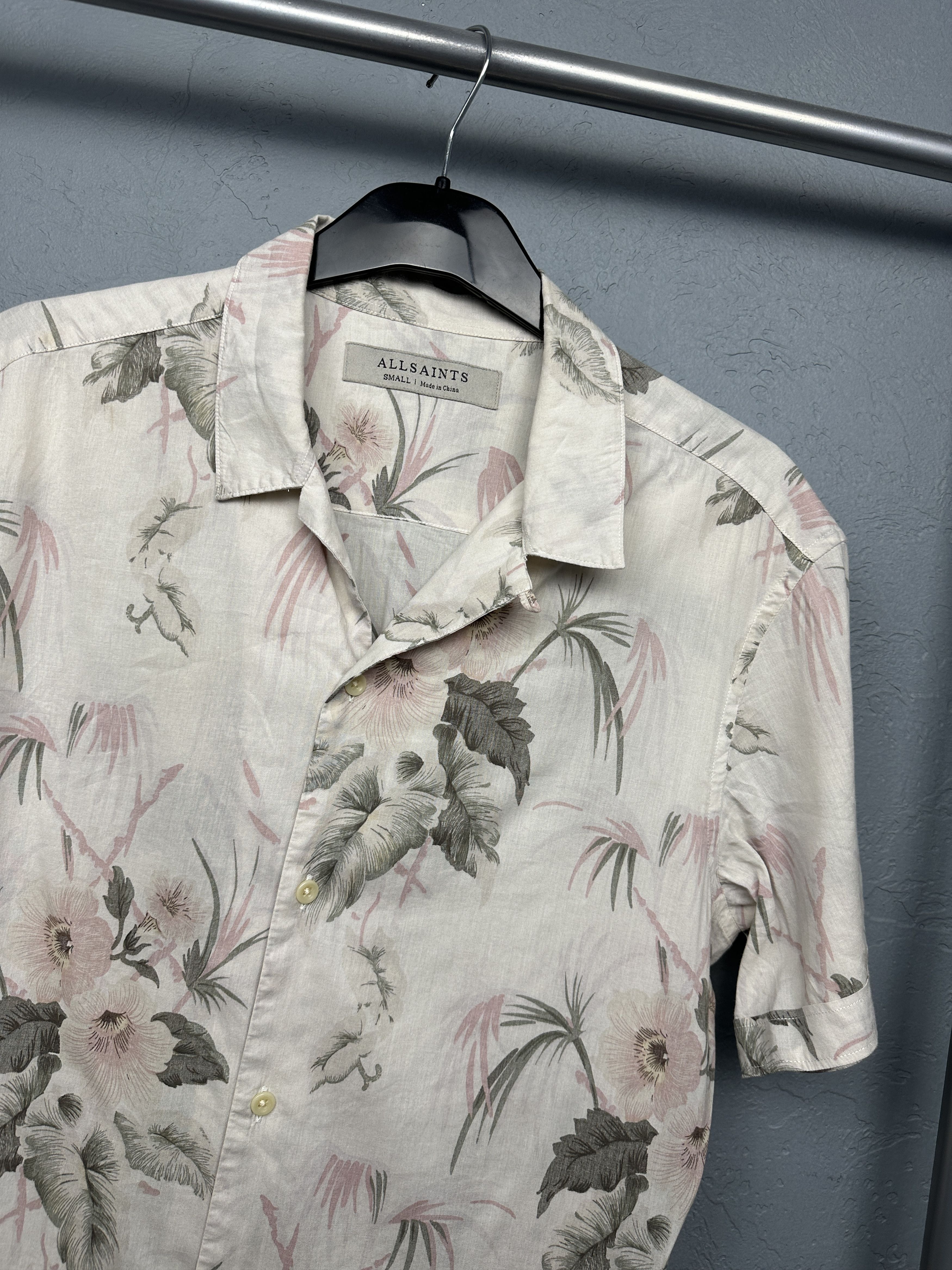 Allsaints Allsaints Mens Mawsim Hawaiian Shirt Full Printed Size US S / EU 44-46 / 1 - 2 Thumbnail