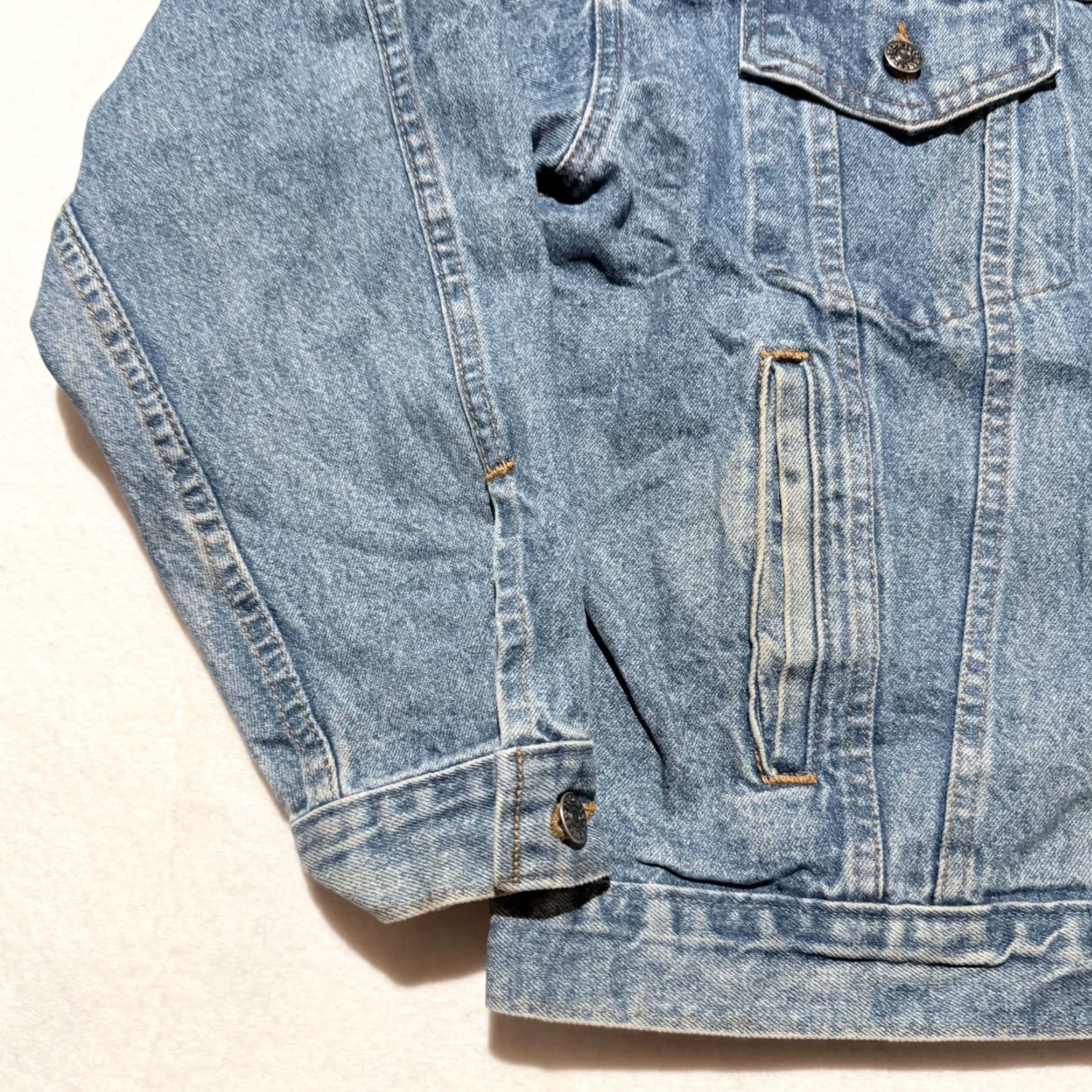 Denime Vintage Union Made Trucker Jacket Denim Pockets USA Made Retro - Medium Mens Jacket Blue Denim Trucker Jacket - Medium Size US M / EU 48-50 / 2 - 5 Thumbnail