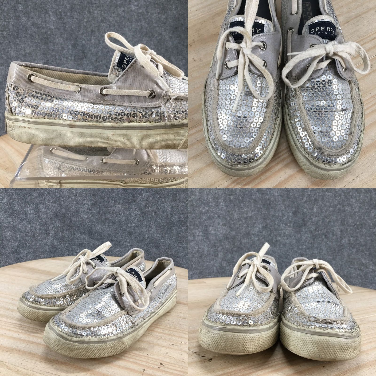 Sperry Sperry Top Sider Boat Shoes Womens 7 M Gray Leather Casual Shoes Size M / US 6-8 / IT 42-44 - 8 Thumbnail