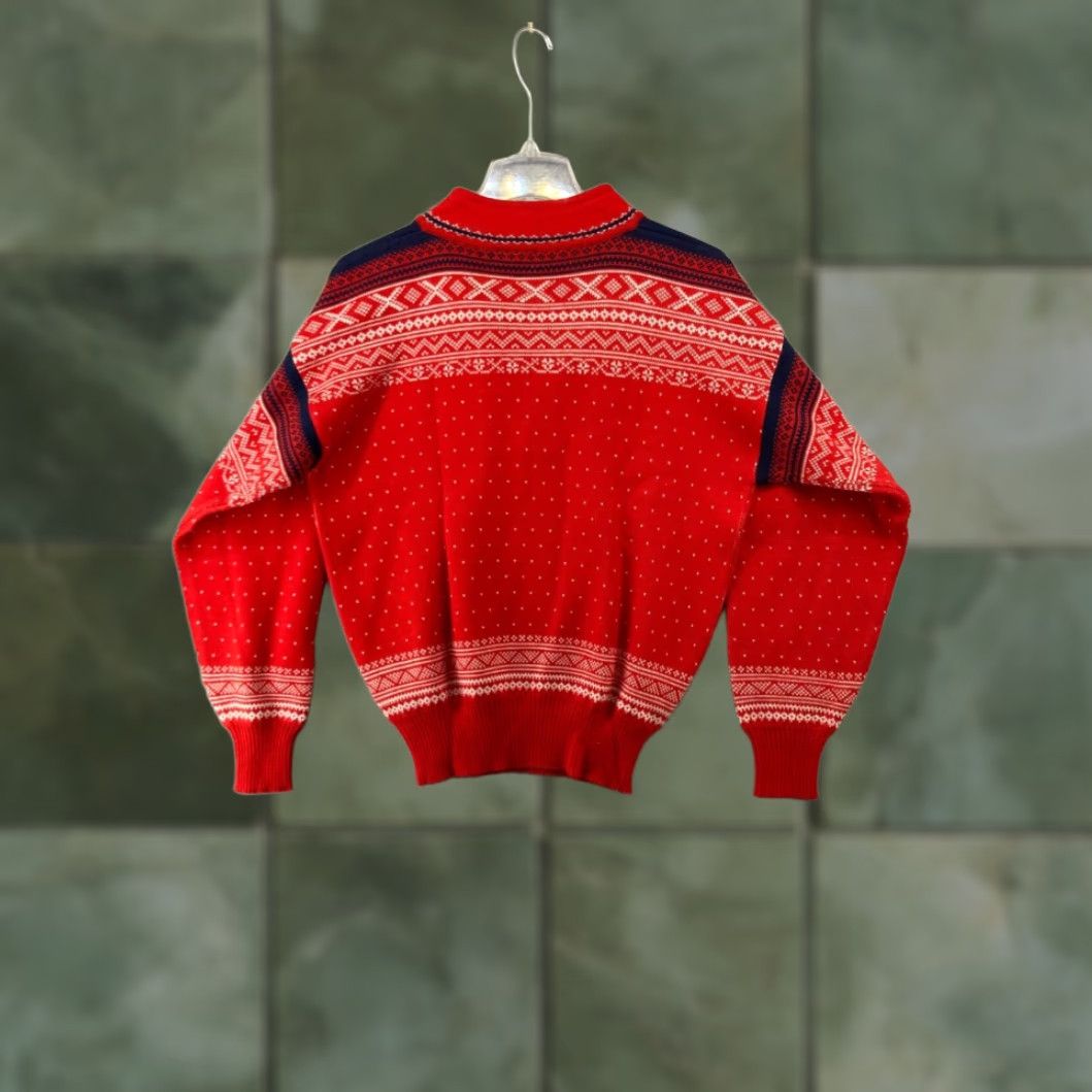 Vintage Meister Sweater Mens Medium Fair Isle 1/4 Zip Vintage Size US M / EU 48-50 / 2 - 7 Thumbnail