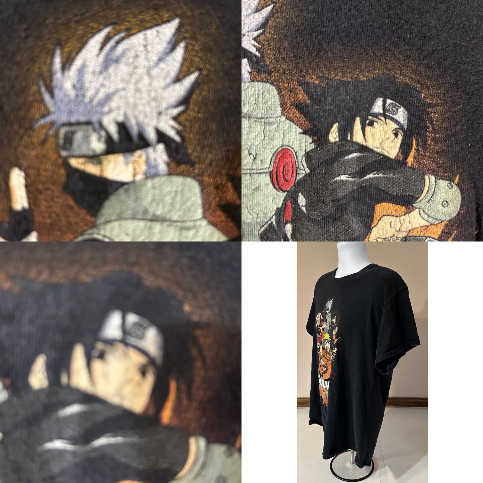 Vintage VINTAGE Naruto Shonen Jump Squad 7 Shirt Mens L Black Viz Logo Graphic Print USA 2002 Anime Shirt Mens Size US L / EU 52-54 / 3 - 10 Thumbnail