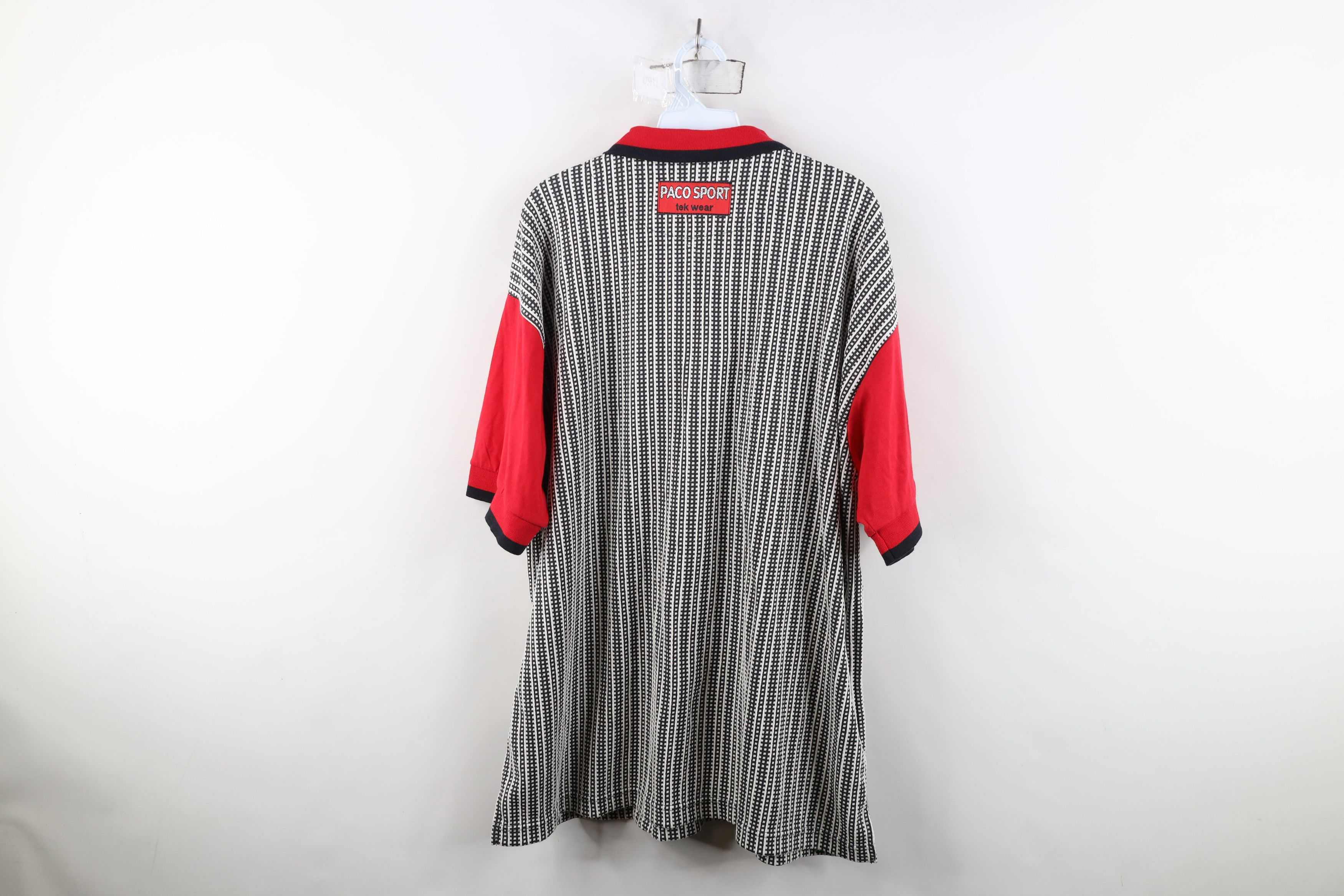 Vintage Deadstock Vintage 90s Streetwear Striped Baggy Half Zip Polo Size US L / EU 52-54 / 3 - 11 Thumbnail