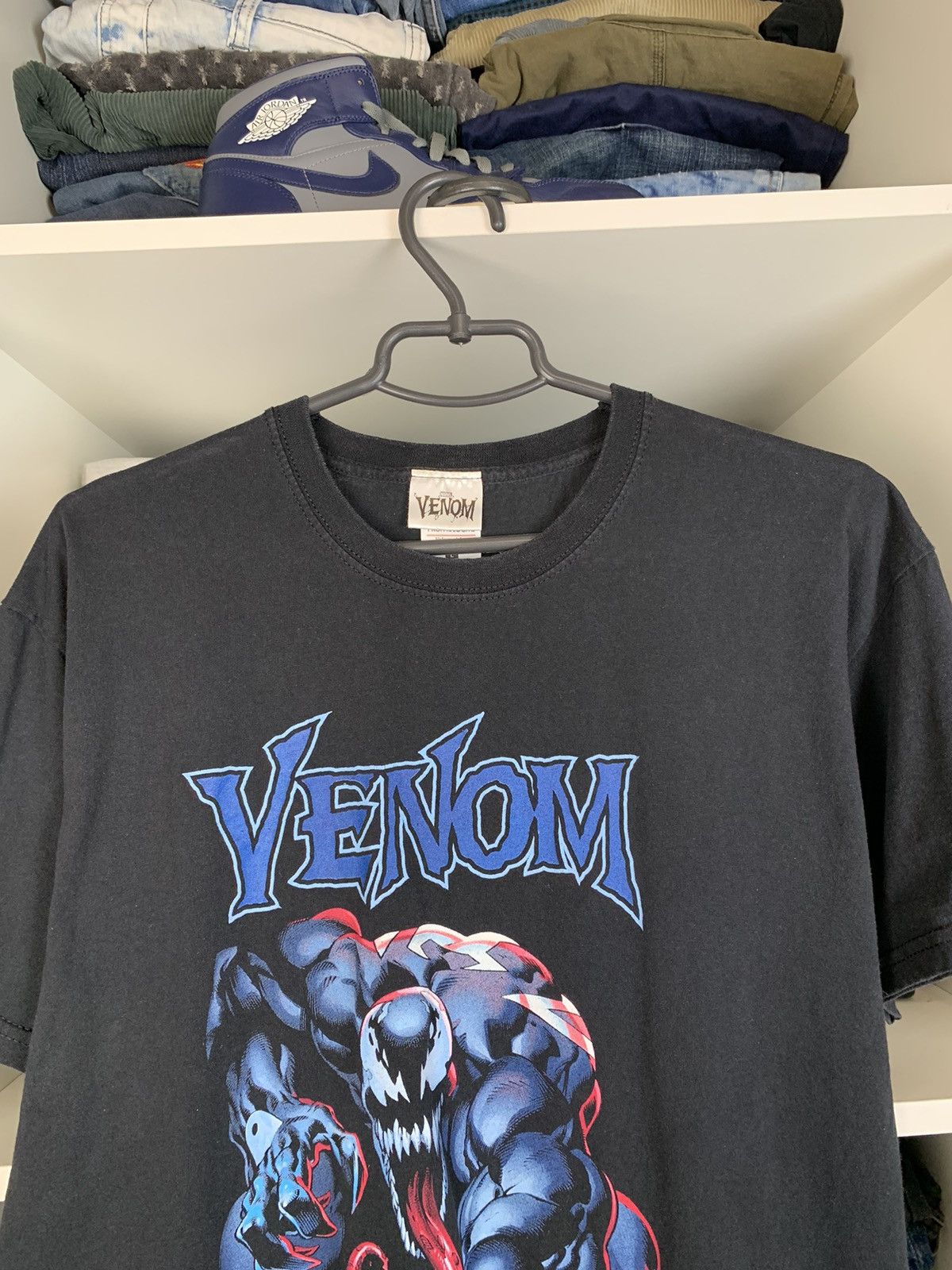 Fruit Of The Loom Y2K Venom Marvel T-shirt Size US L / EU 52-54 / 3 - 2 Thumbnail