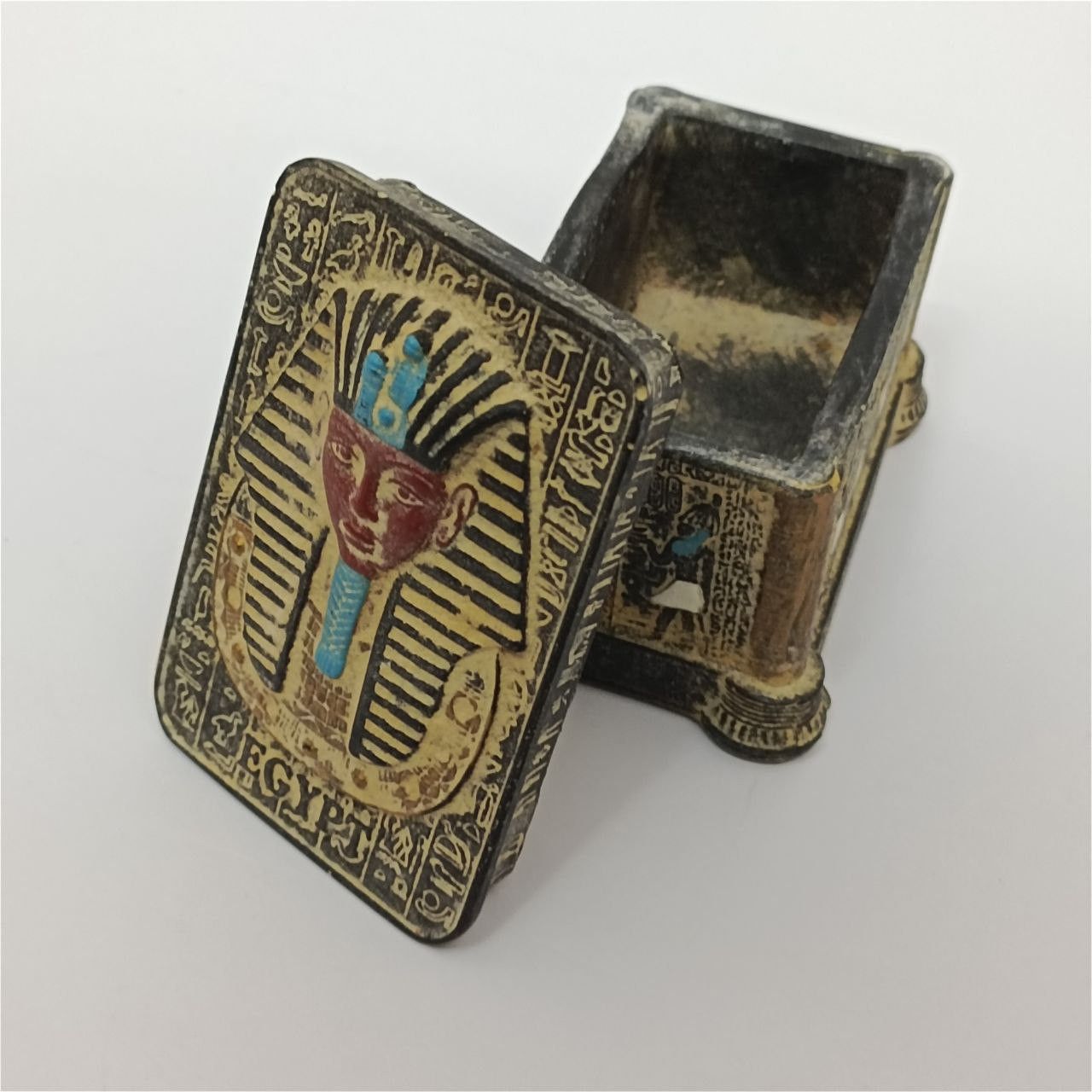 Handmade Handmade Egyptian Tutankhamun Box Pharaonic Jewelry Souvenir Size ONE SIZE - 3 Thumbnail