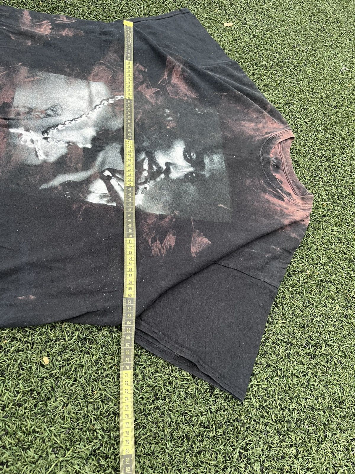 Other 2Pac Bleach Effect Rap Tee Black Vintage Style Size US XL / EU 56 / 4 - 6 Thumbnail