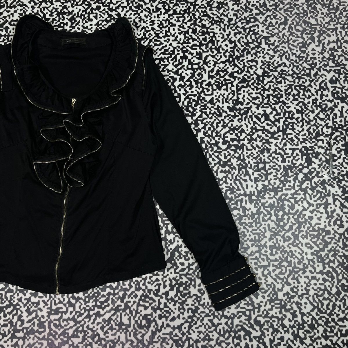 Japanese Brand Vintage Y2K Japanese Zip Asymmetrical Style Blouses Shirt Size M / US 6-8 / IT 42-44 - 5 Thumbnail