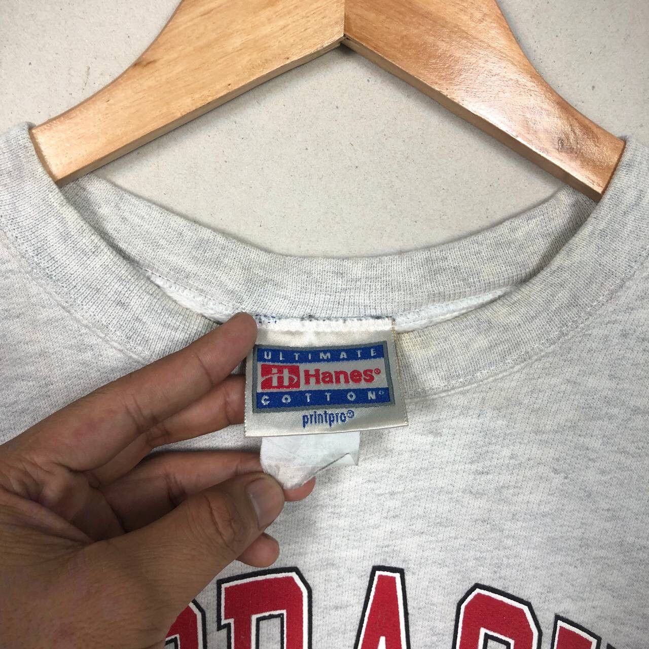 NFL × Vintage Vintage 90s Nebraska Huskers Football Crew-neck Size US XL / EU 56 / 4 - 6 Thumbnail