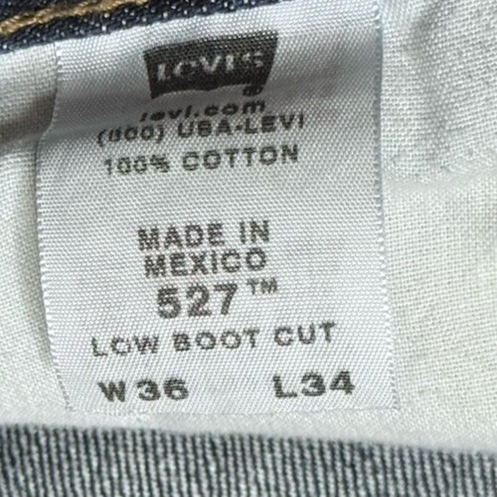 Levi's Levi's 527 Low Bootcut Blue 2000s Bootcut Fit Size 36x33 Size US 36 / EU 52 - 5 Thumbnail