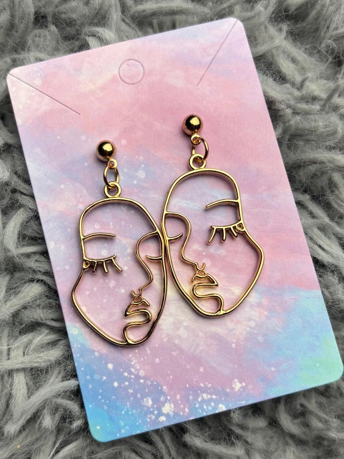 Handmade face portrait earrings Size ONE SIZE - 1 Preview