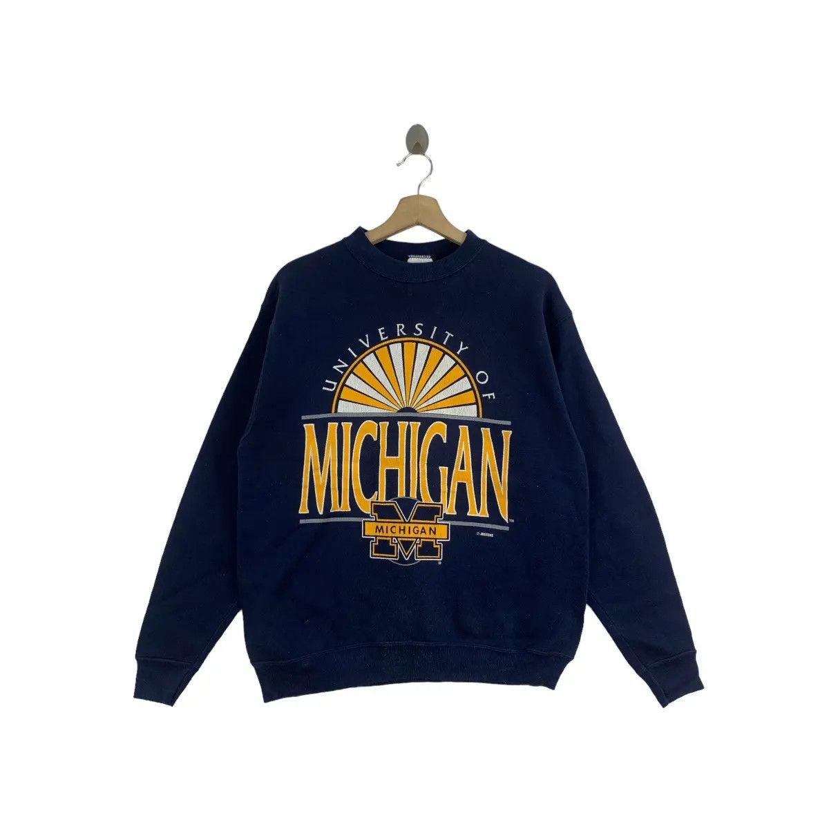 Designer Vintage 80’ MICHIGAN UNIVERSITY Jostens College Sweatshirt Size M / US 6-8 / IT 42-44 - 1 Thumbnail