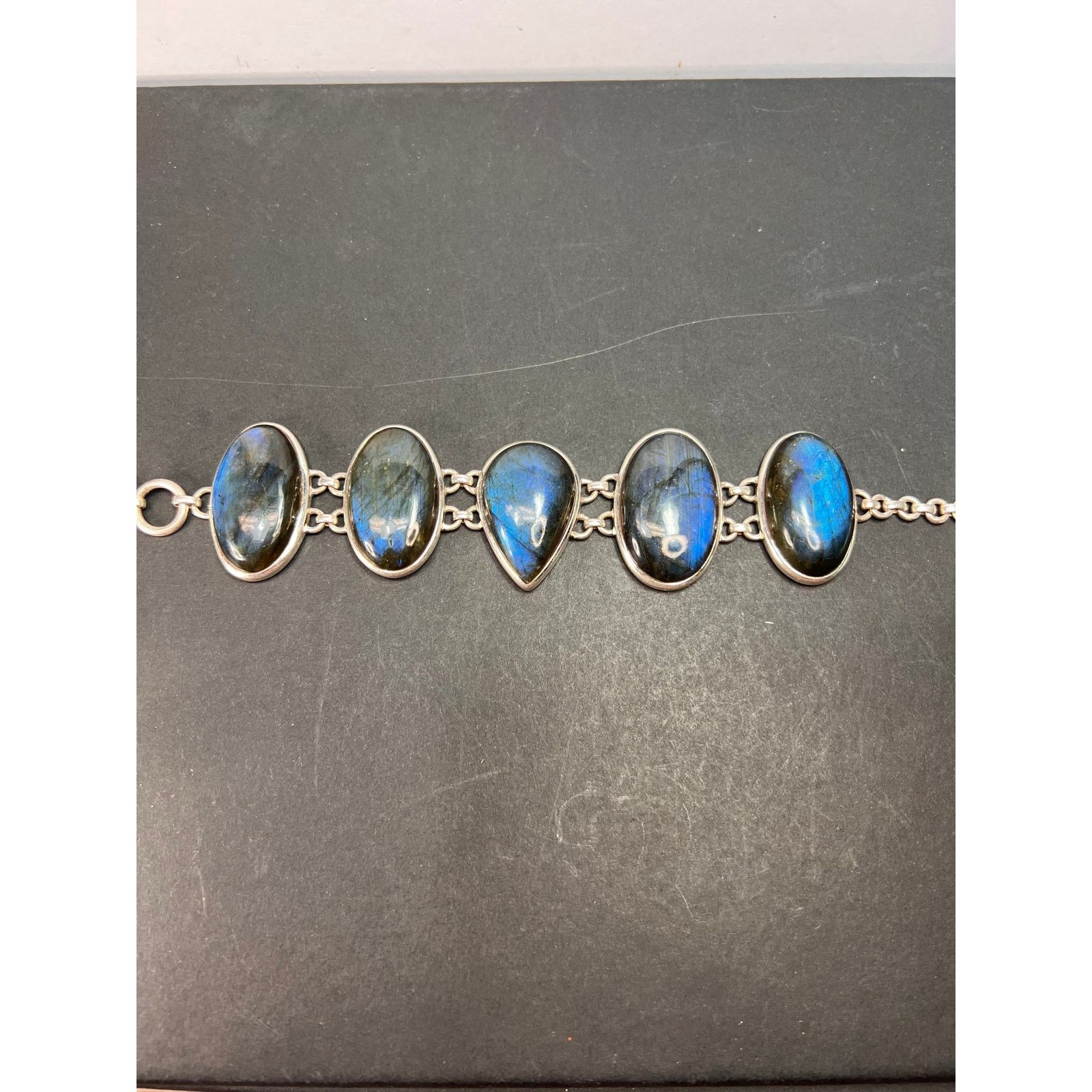 Other NEW Labradorite 925 chunky toggle bracelet 6.5-7.75 inch Size ONE SIZE - 10 Thumbnail