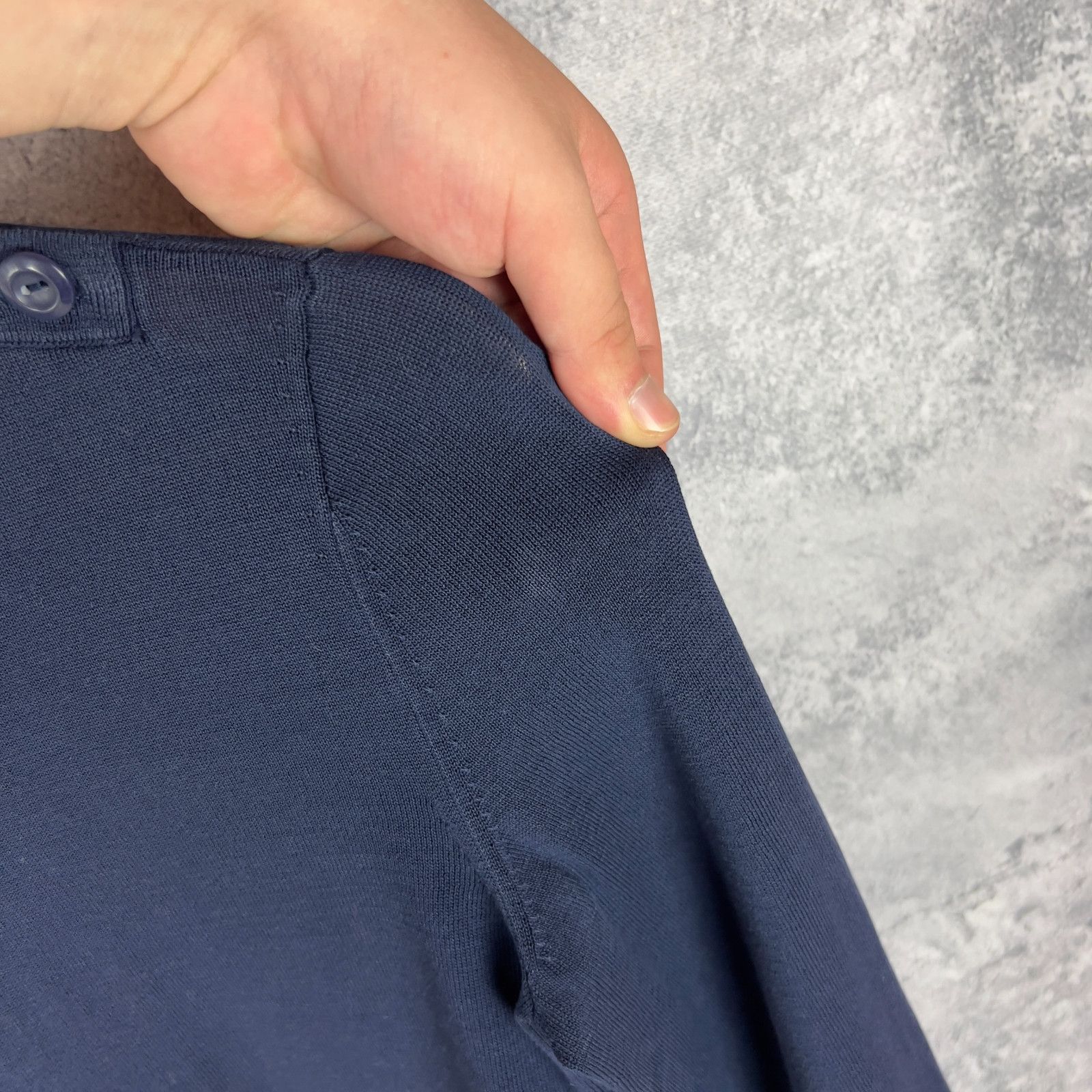 A.P.C. APC Women's Sweater Size XS Cotton Blue Long Sleeve ` Size XS / US 0-2 / IT 36-38 - 6 Thumbnail
