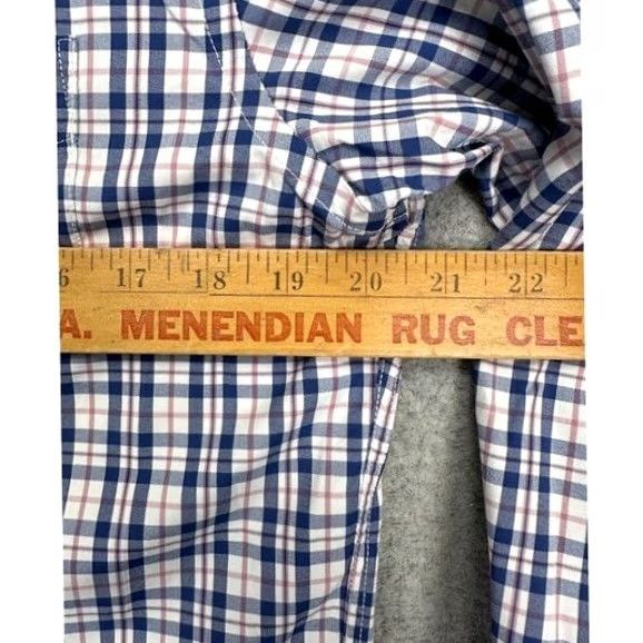 UNTUCKit UNTUCKit Shirt Mens Medium Blue Tartan Plaid Nylon Blend Button Up Slim Size US M / EU 48-50 / 2 - 7 Thumbnail