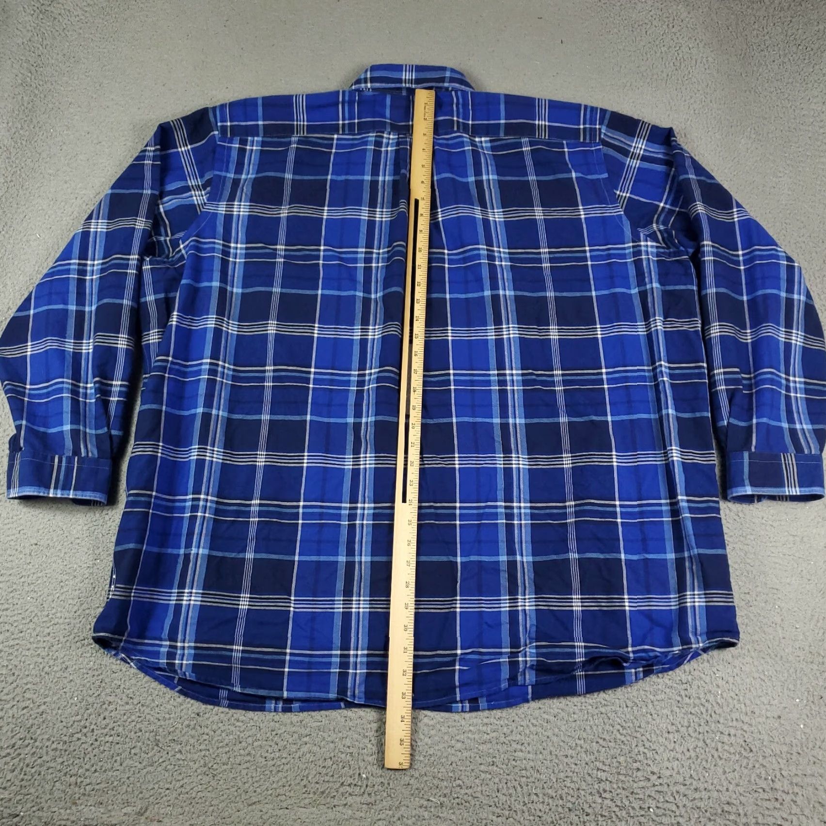 Ralph Lauren Ralph Lauren Shirt Mens Big & Tall Blue Plaid Button-Up Long Sleeve 2XB Casual Business Formal Workwear Button-Down Collar Polo Style? Size US XXL / EU 58 / 5 - 4 Thumbnail