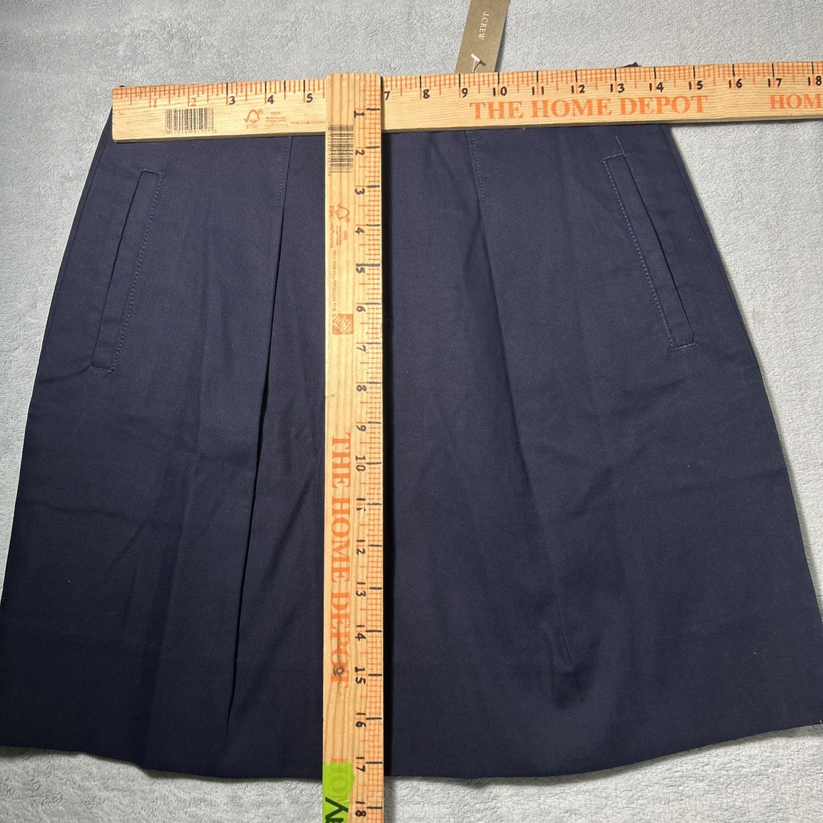 J.Crew J Crew Pleated Dress Skirt One Piece Women Sz 0 26x17 Navy Size 25" / US 0 / IT 36 - 8 Thumbnail