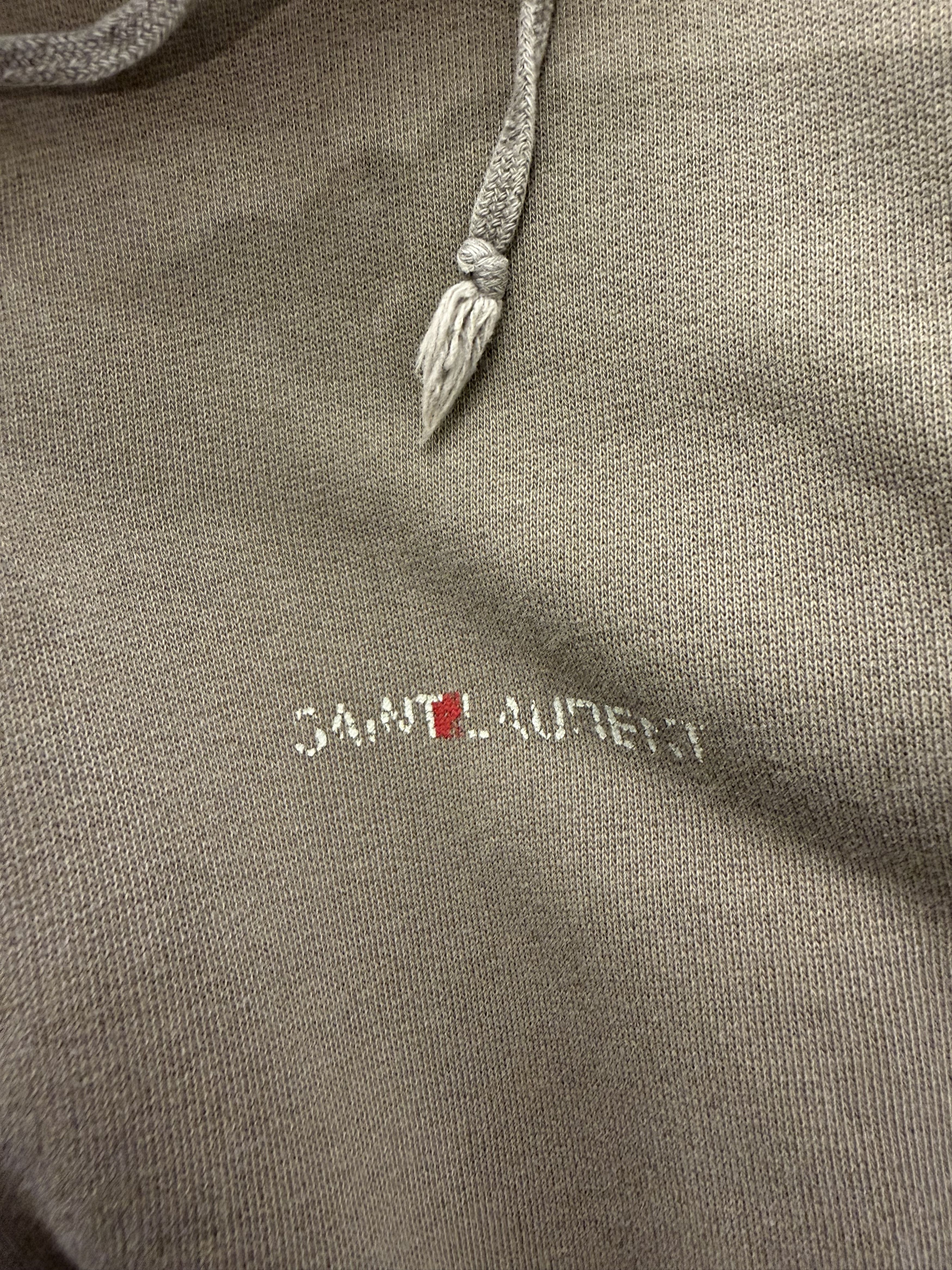 Saint Laurent Paris Saint Laurent Paris Hoodie Khaki Size US S / EU 44-46 / 1 - 3 Thumbnail