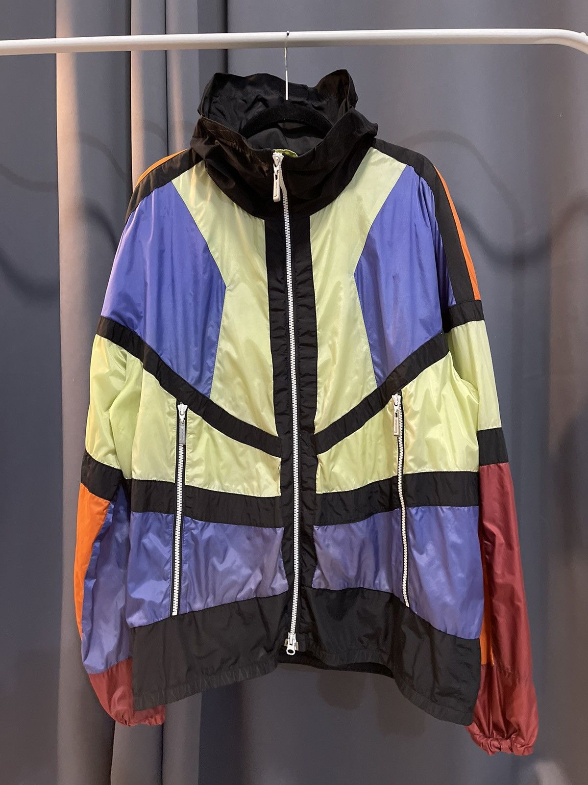 Just Cavalli Just Cavalli Colorblock Packable Hood Windbreaker Jacket Size US M / EU 48-50 / 2 - 5 Thumbnail