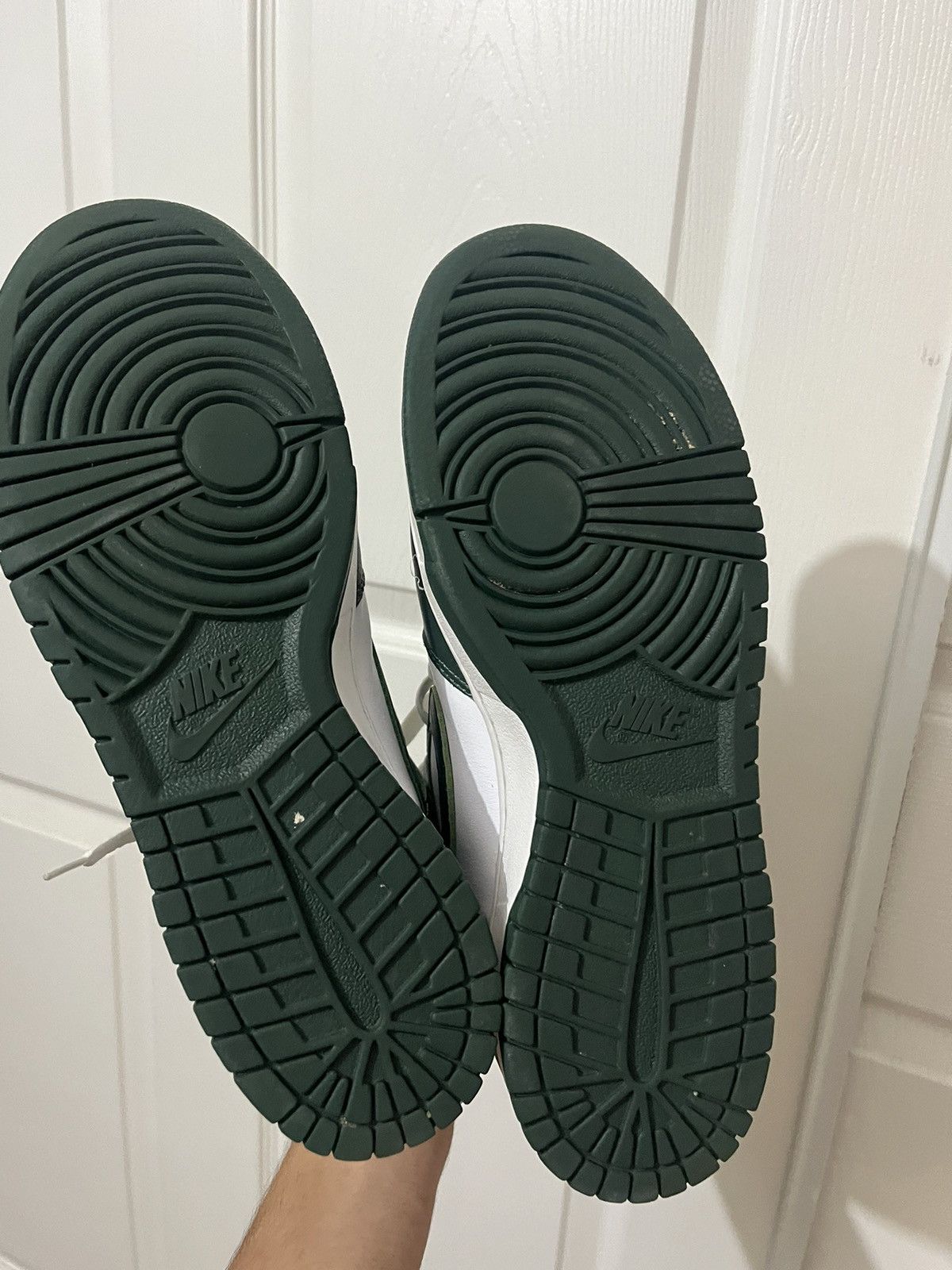 Nike × Vintage Nike Dunk High Spartan Green Size US 10.5 / EU 43-44 - 5 Thumbnail