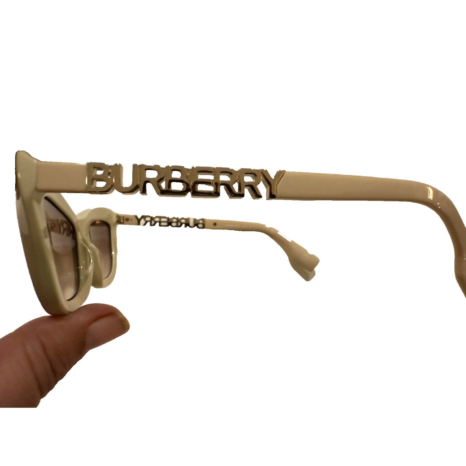 Burberry Burberry Sunglasses Womens 51mm Beige Cat Eye Italy NEW Size ONE SIZE - 3 Thumbnail