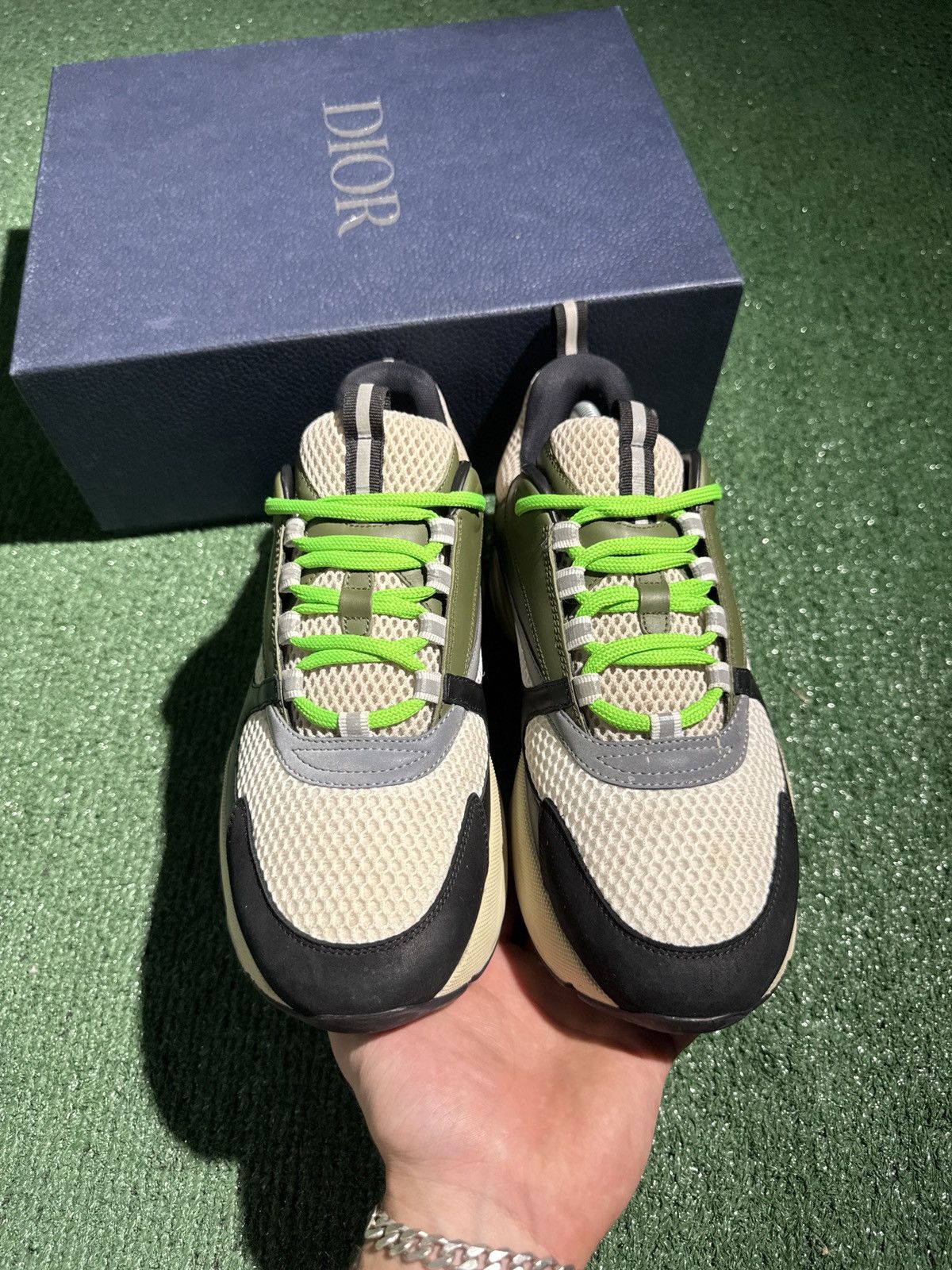 Dior Dior B22 Khaki Pistachio Size US 11 / EU 44 - 4 Thumbnail