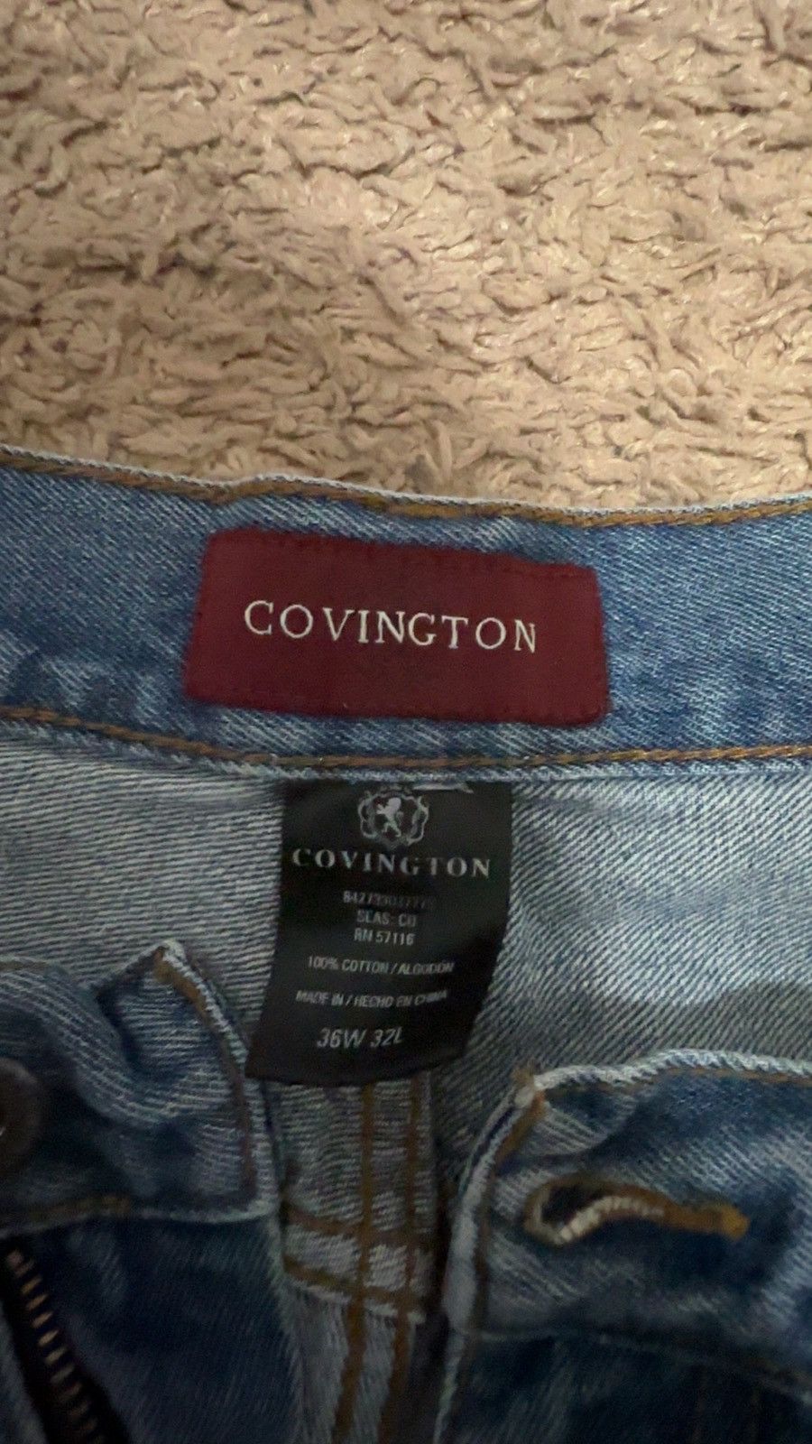 Covington × Vintage Covington retro baggy blue jeans 36W and 32L vintage Size US 36 / EU 52 - 2 Thumbnail