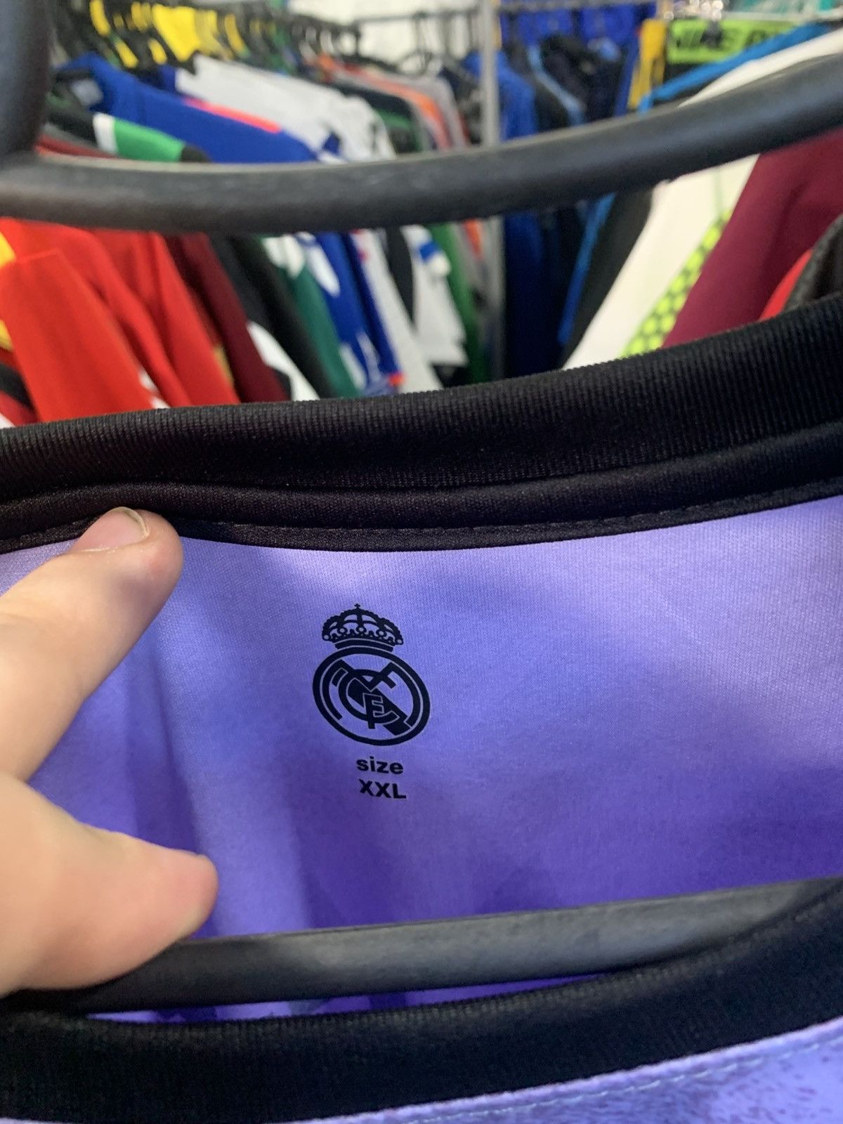 Other Shirt Vintage Real Madrid 22/23 purple away jersey Benzema 9 Size US XXL / EU 58 / 5 - 3 Thumbnail