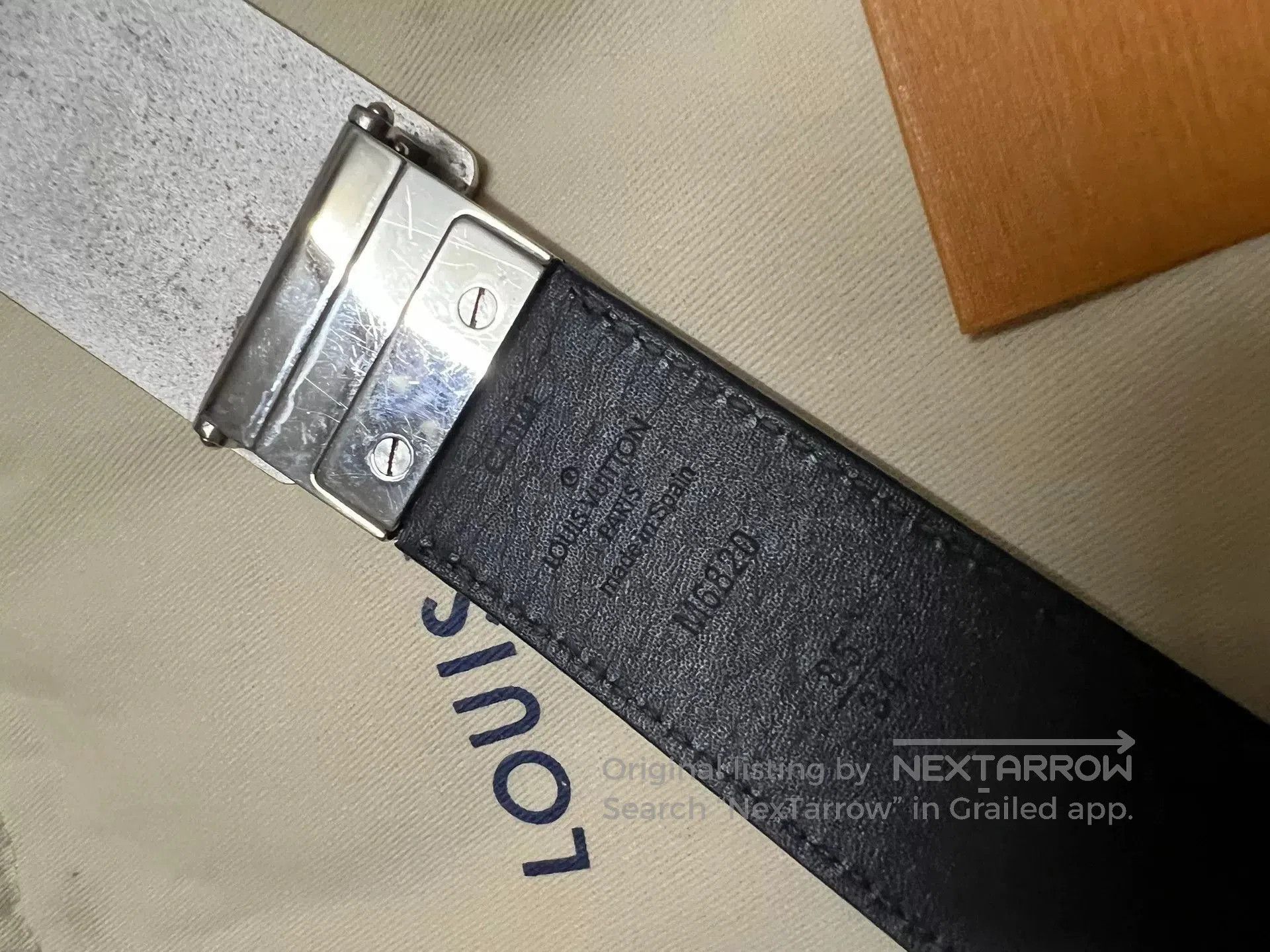 Louis Vuitton Louis Vuitton Men's Reversible Belt. Size ONE SIZE - 3 Thumbnail
